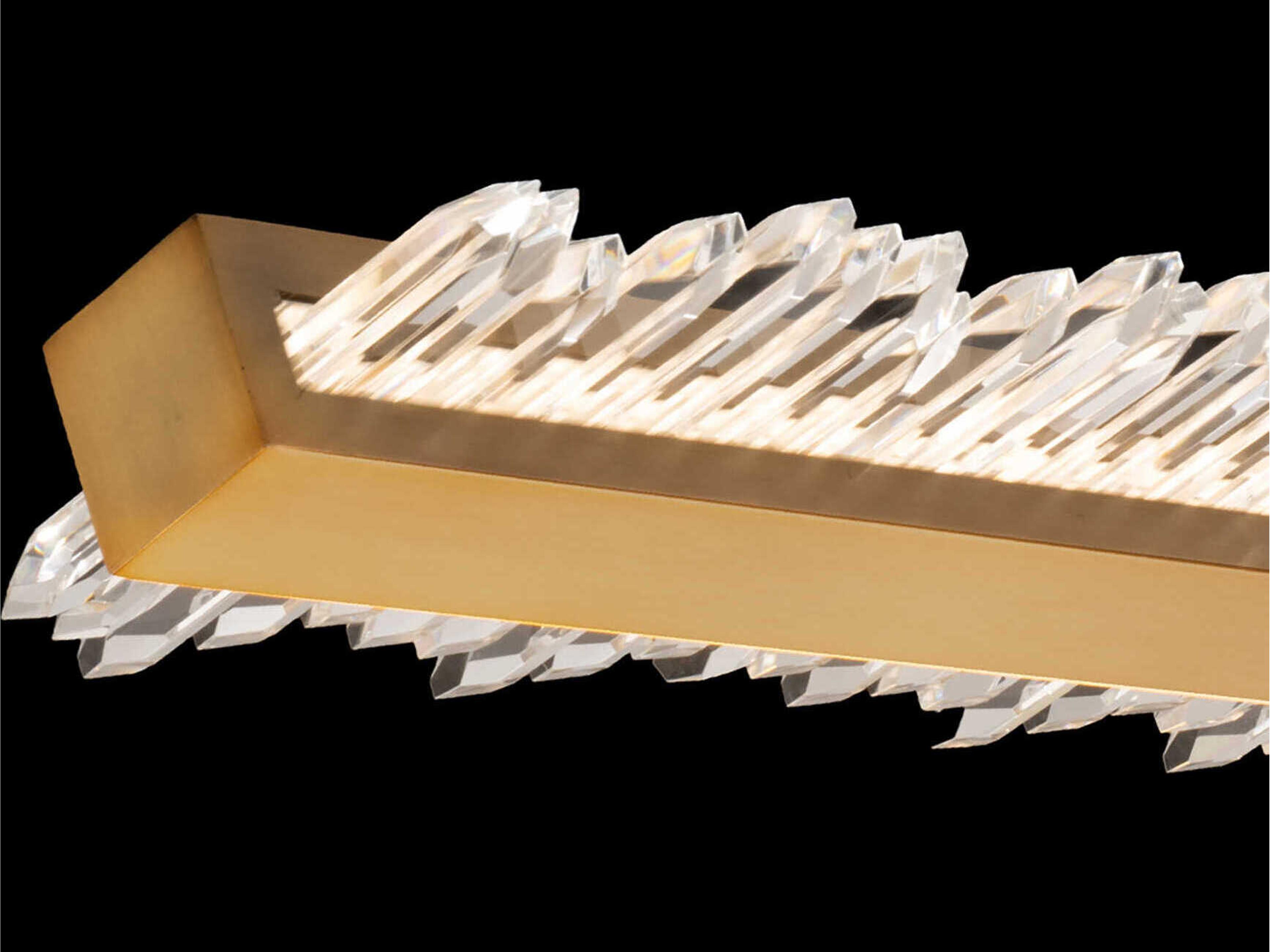 Schonbek Frozen 1-Light Aged Brass Linear Island Pendant