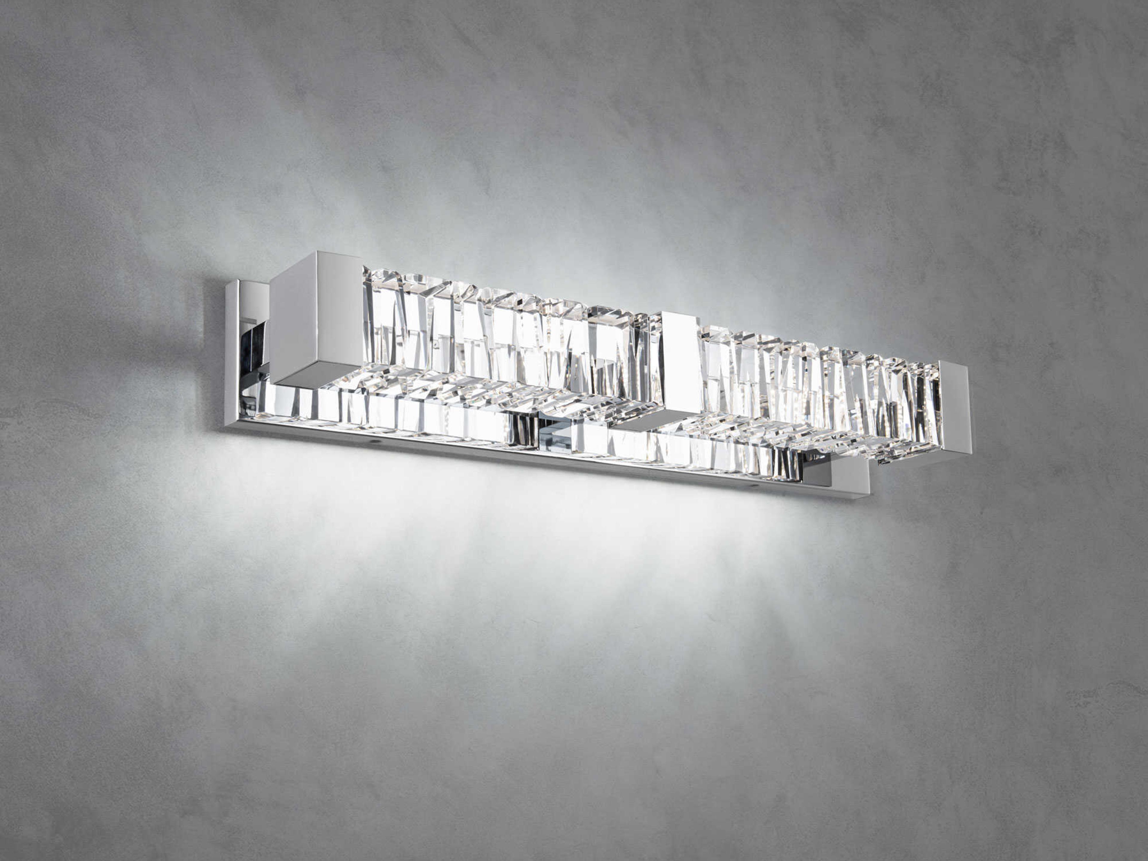 Schonbek Guild 2-Light Polished Chrome Vanity Light