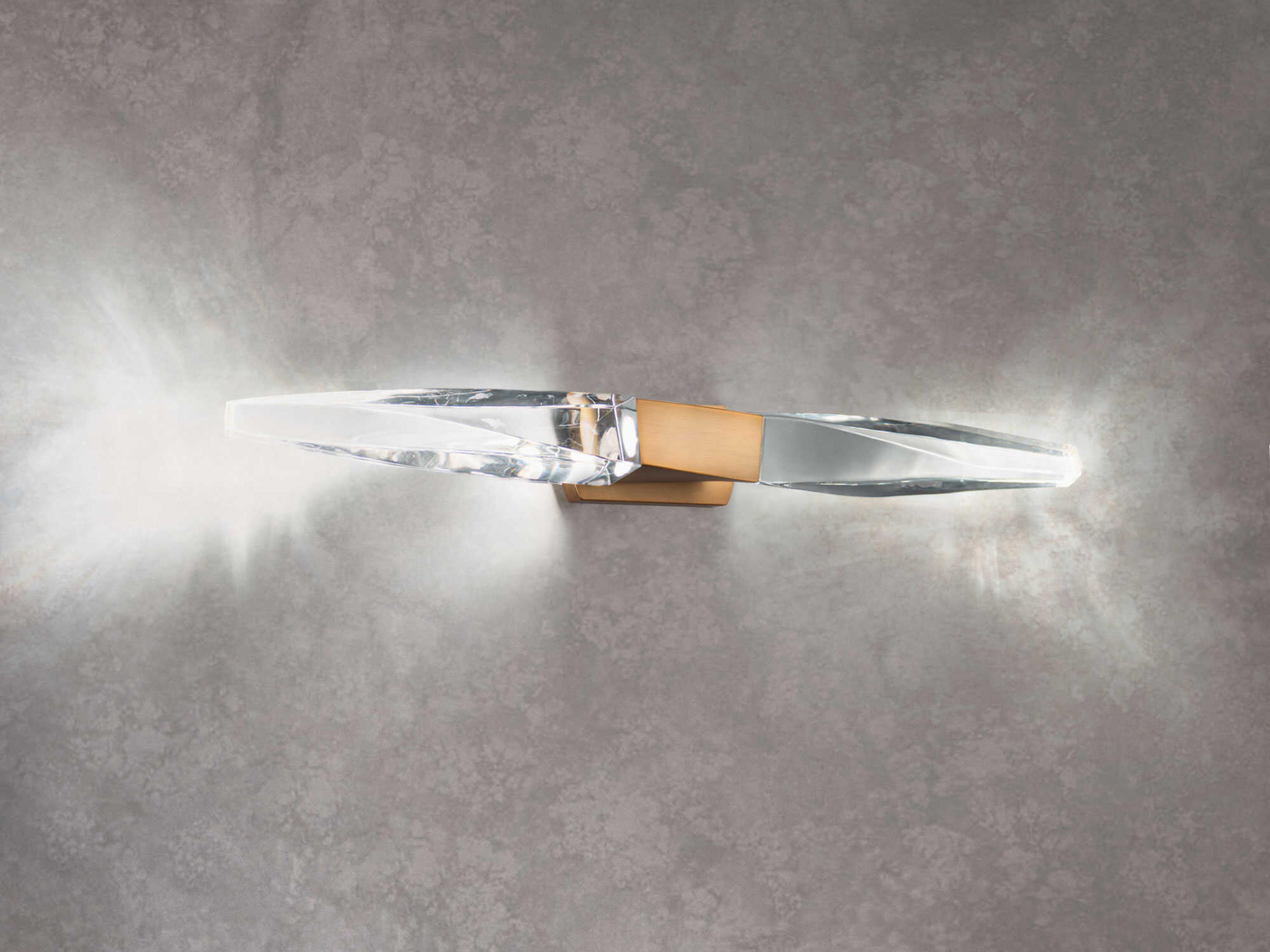 Schonbek Kindjal 2-Light Aged Brass Vanity Light