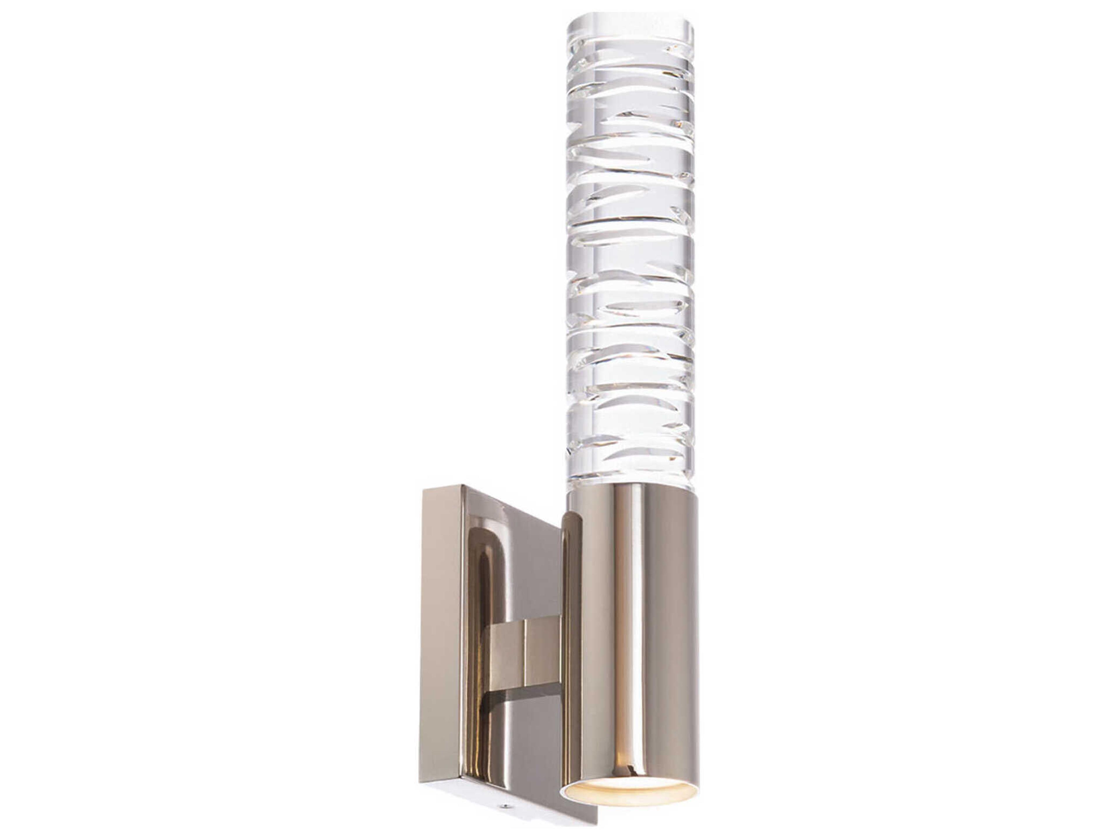 Cru 1-Light Polished Nickel Wall Sconce
