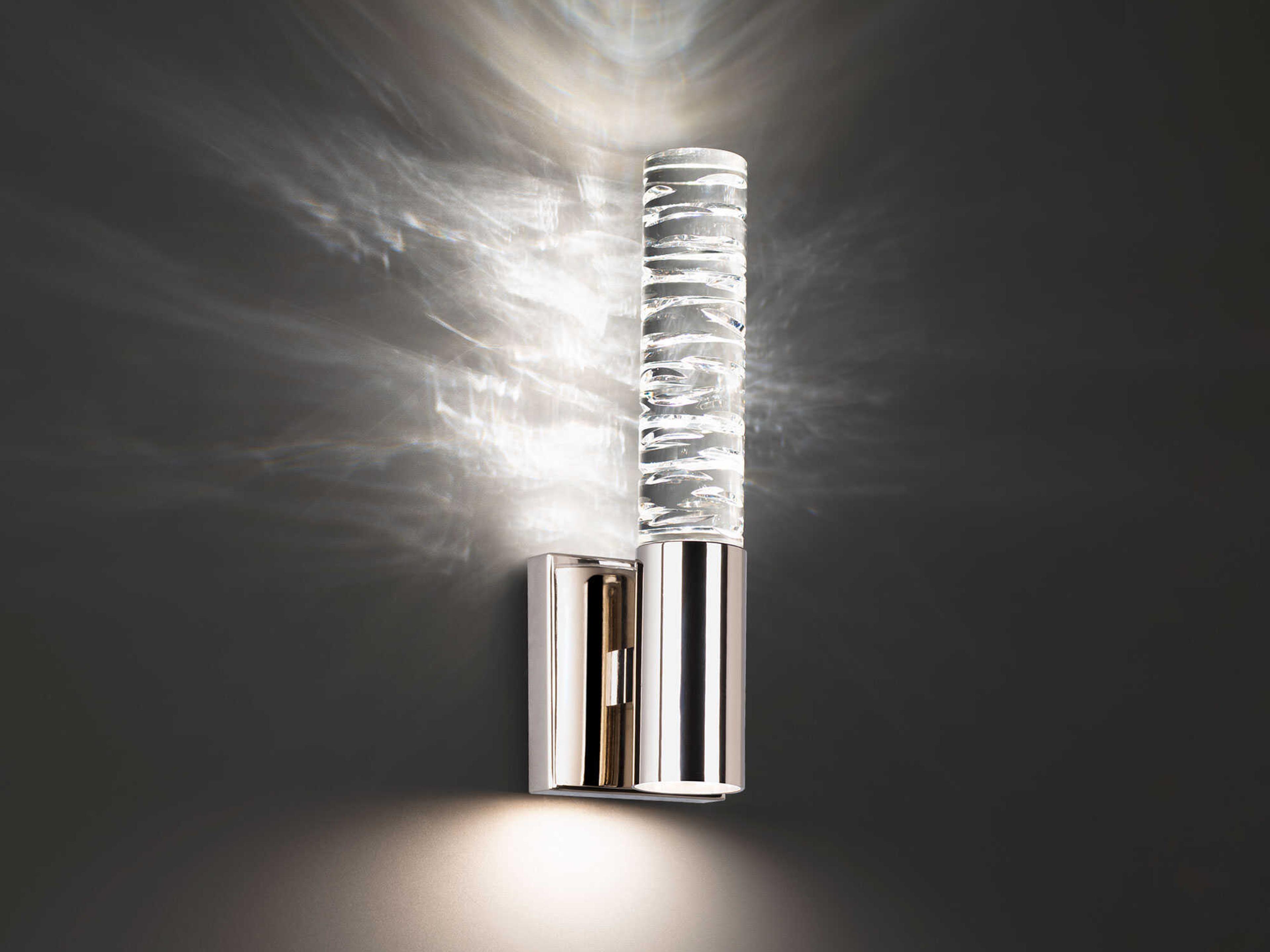 Schonbek Cru 1-Light Polished Nickel Wall Sconce