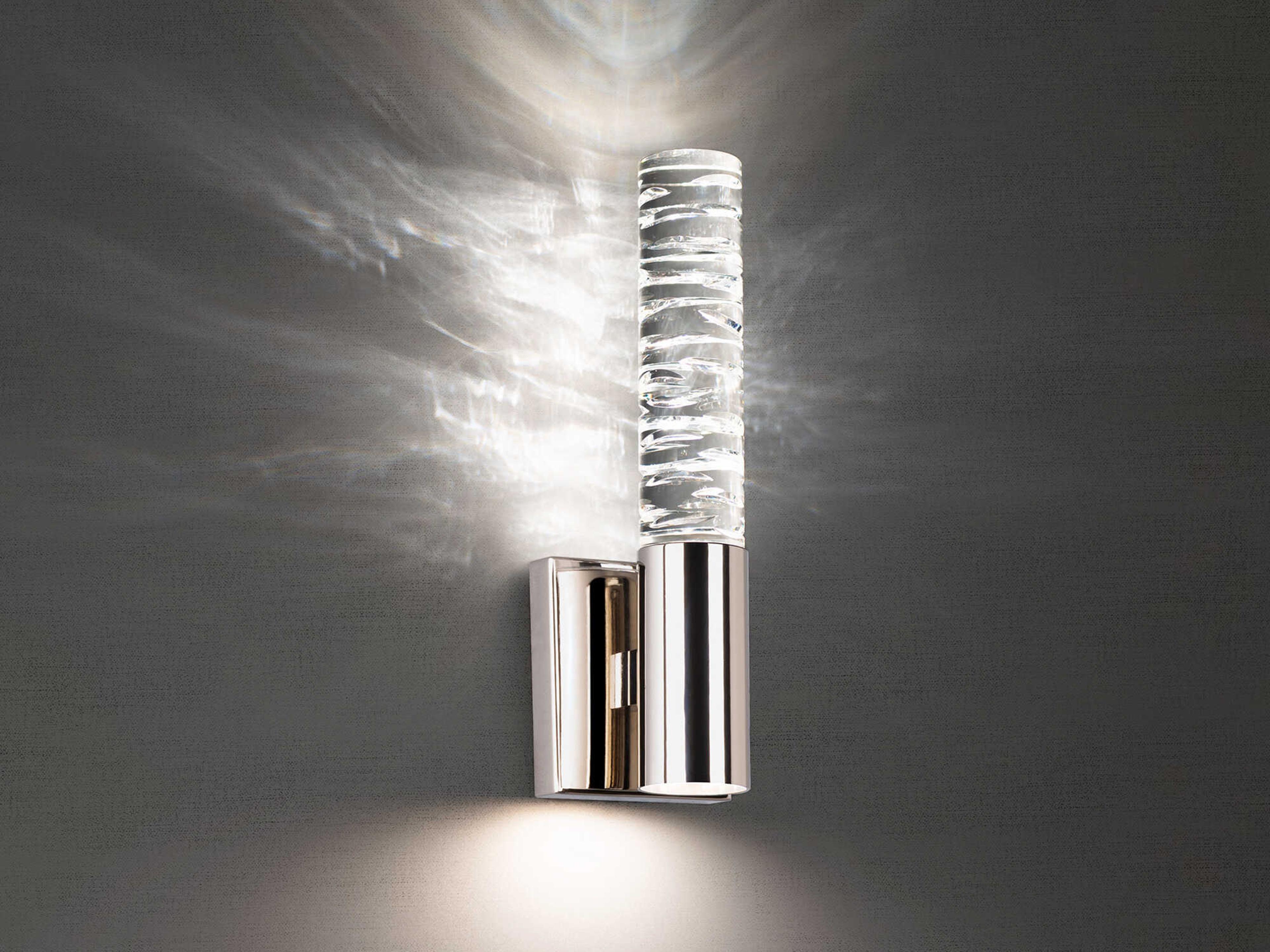 Schonbek Cru 1-Light Polished Nickel Wall Sconce