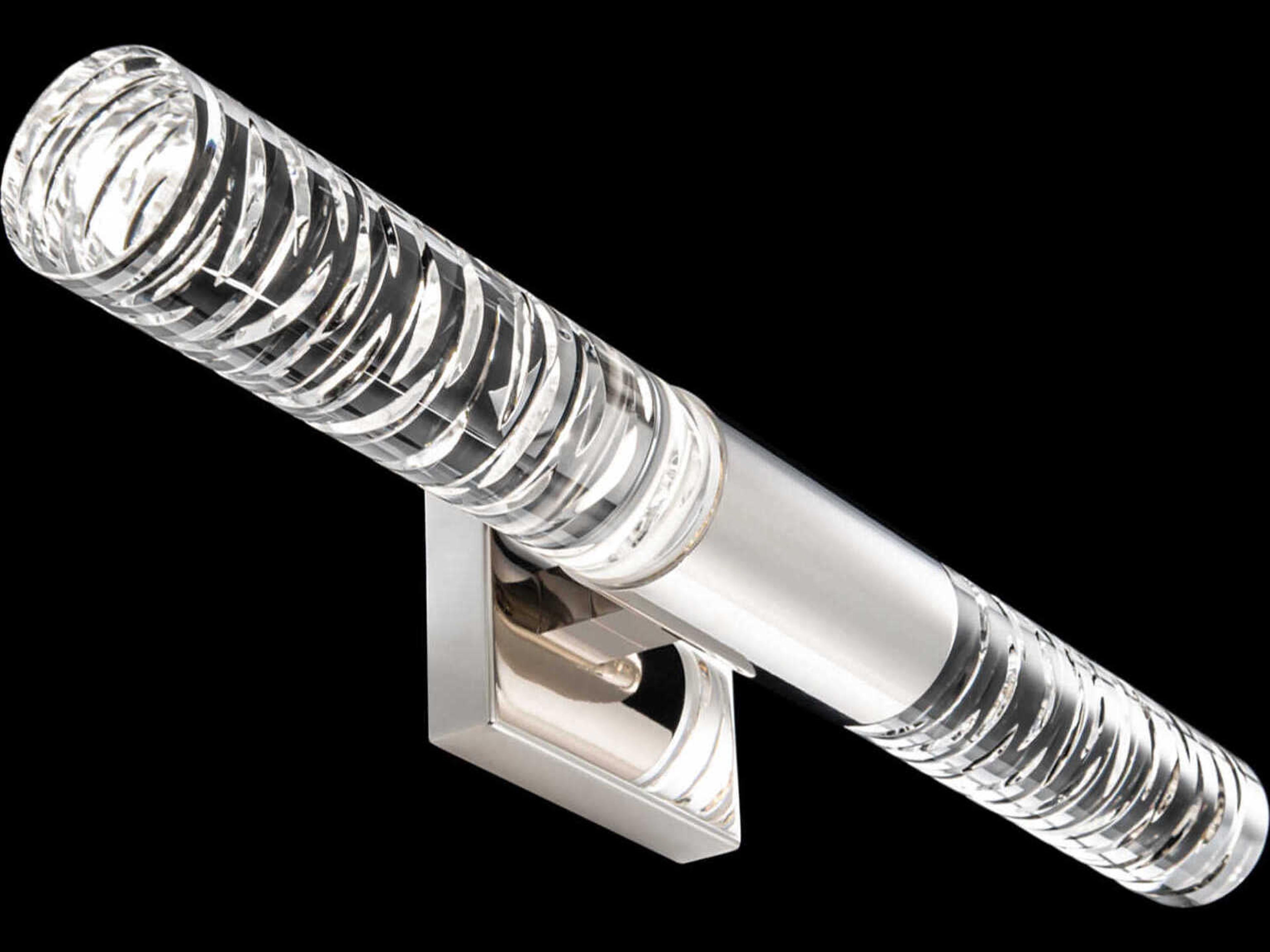 Schonbek Cru 2-Light Polished Nickel Vanity Light