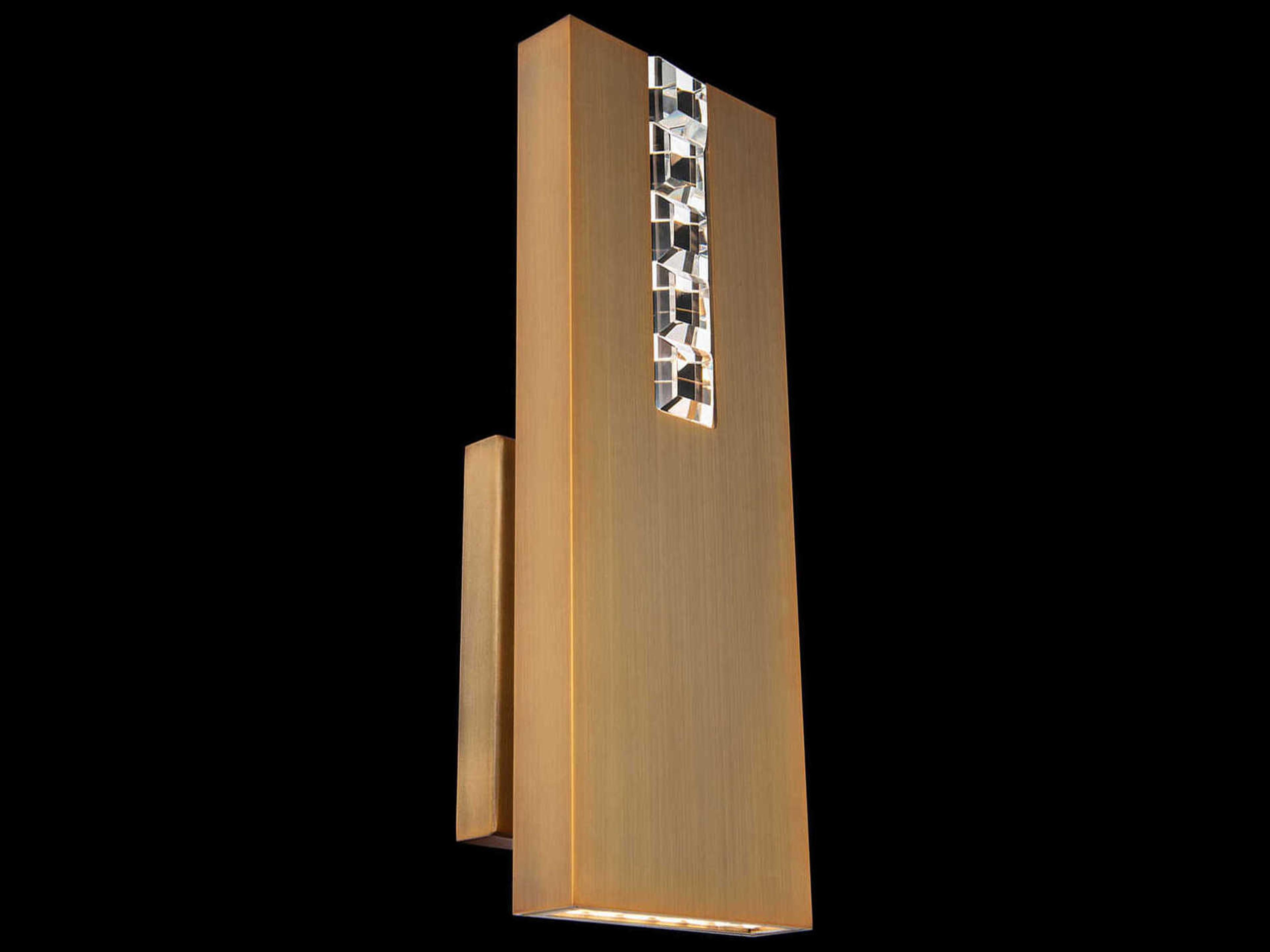 Schonbek Helios 1-Light Aged Brass Wall Sconce