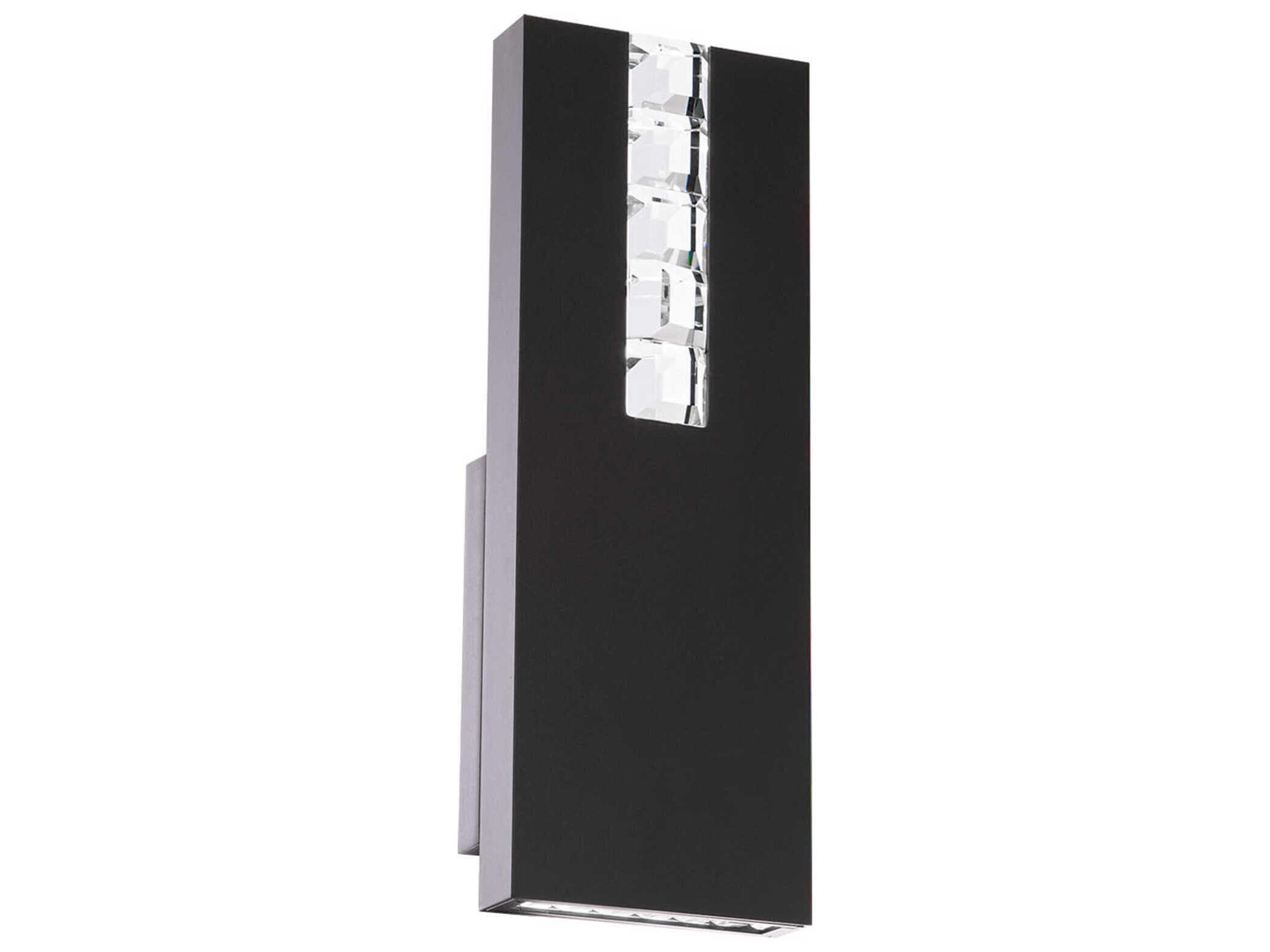 Helios 1-Light Black Wall Sconce