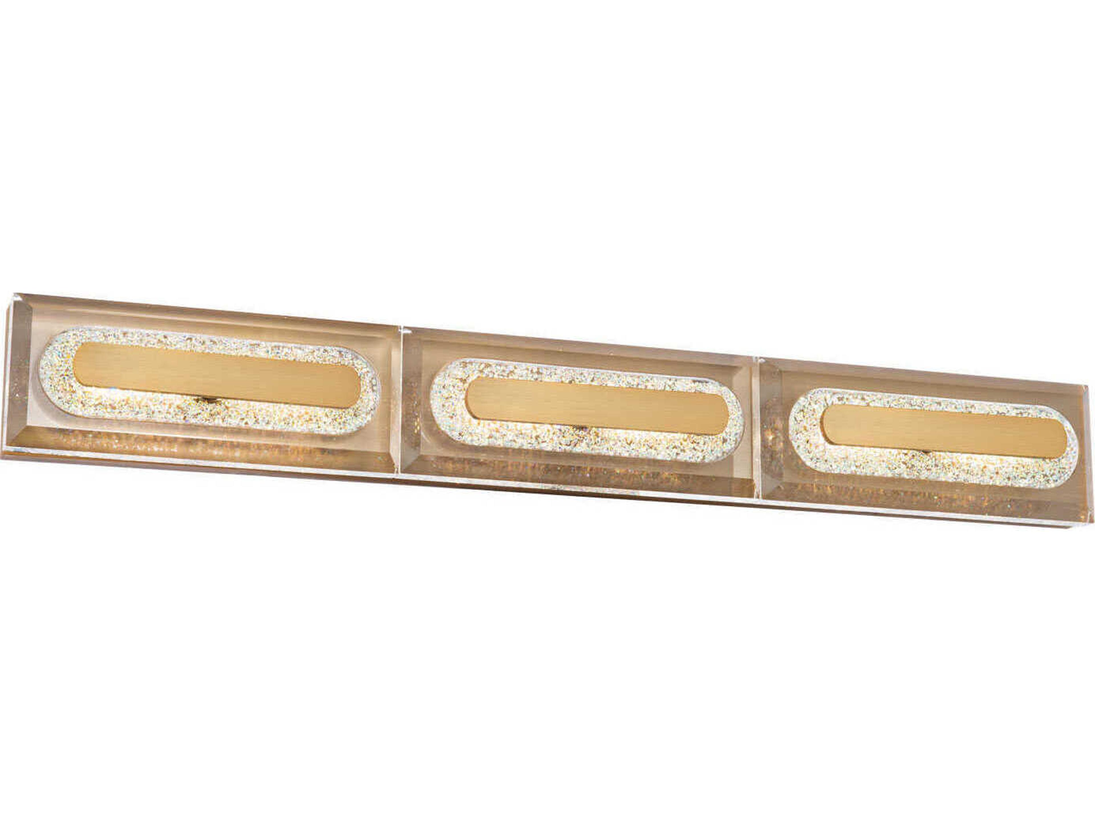 Soiree 3-Light Aged Brass Vanity Light