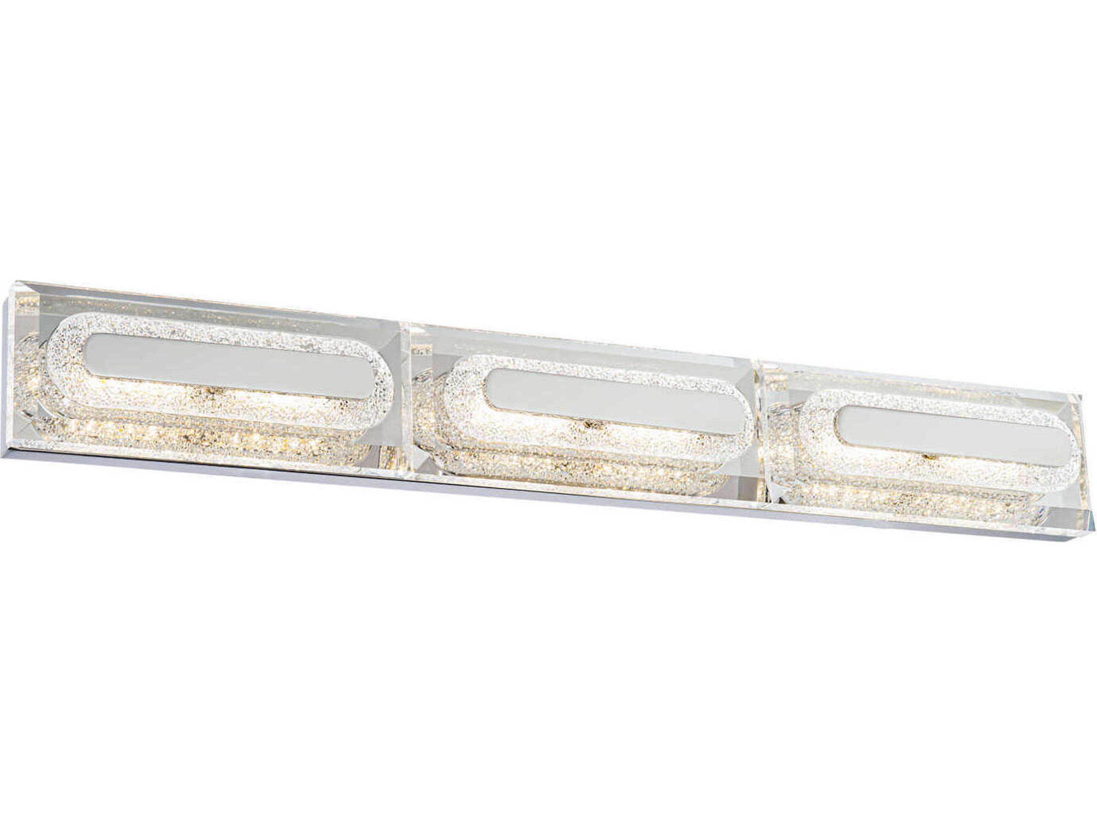 Soiree 3-Light Polished Nickel Vanity Light