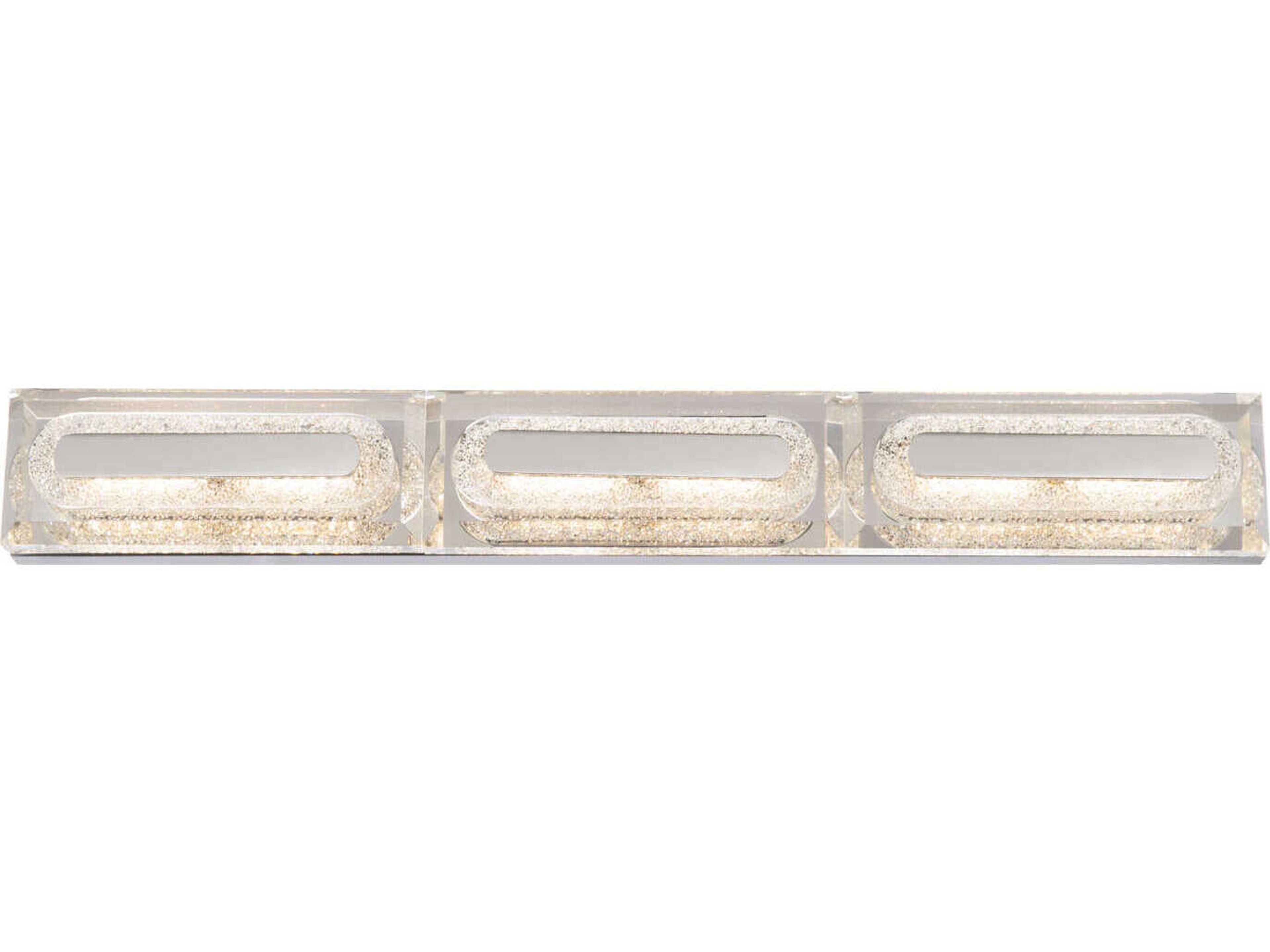 Schonbek Soiree 3-Light Polished Nickel Vanity Light