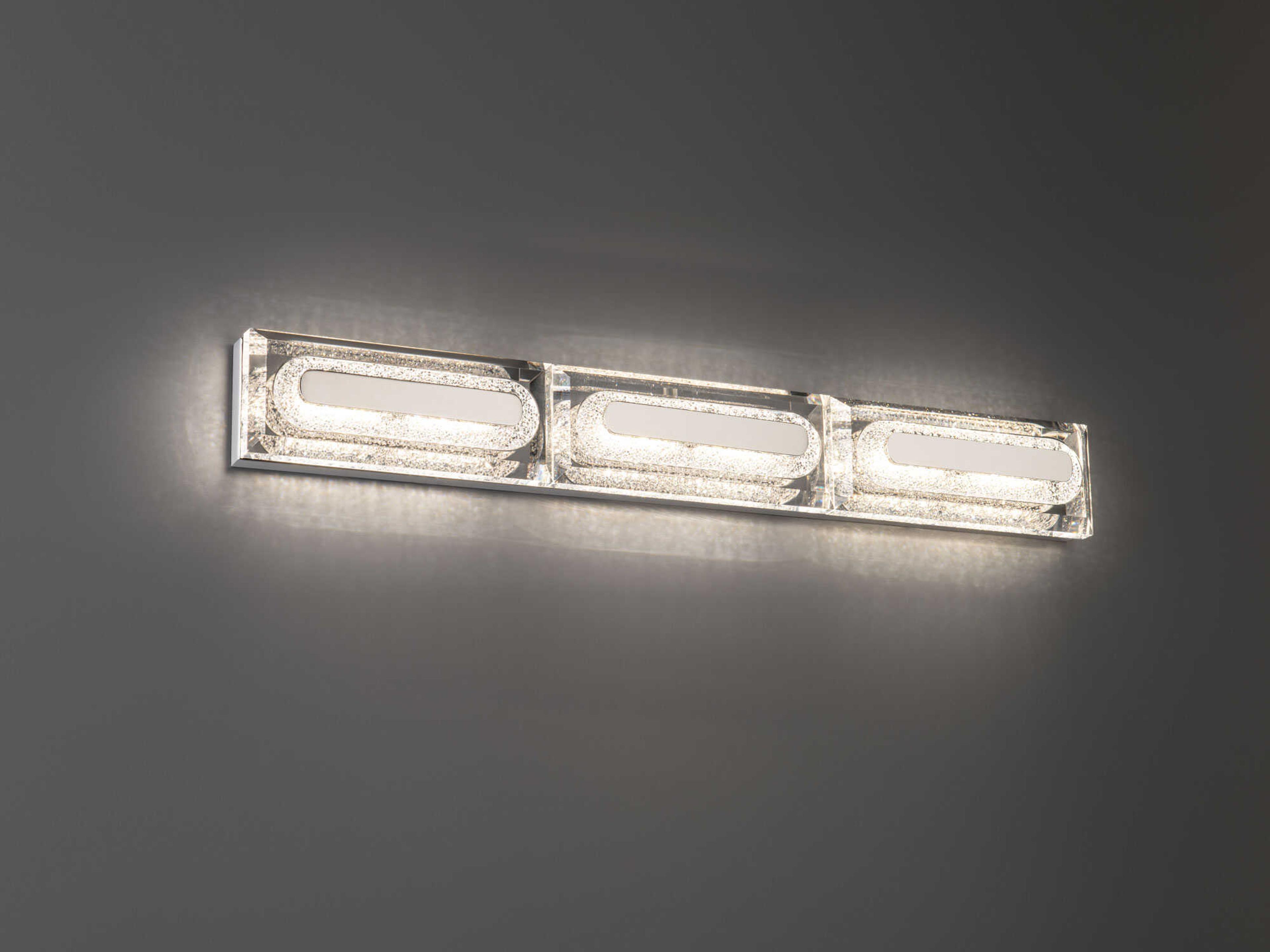 Schonbek Soiree 3-Light Polished Nickel Vanity Light