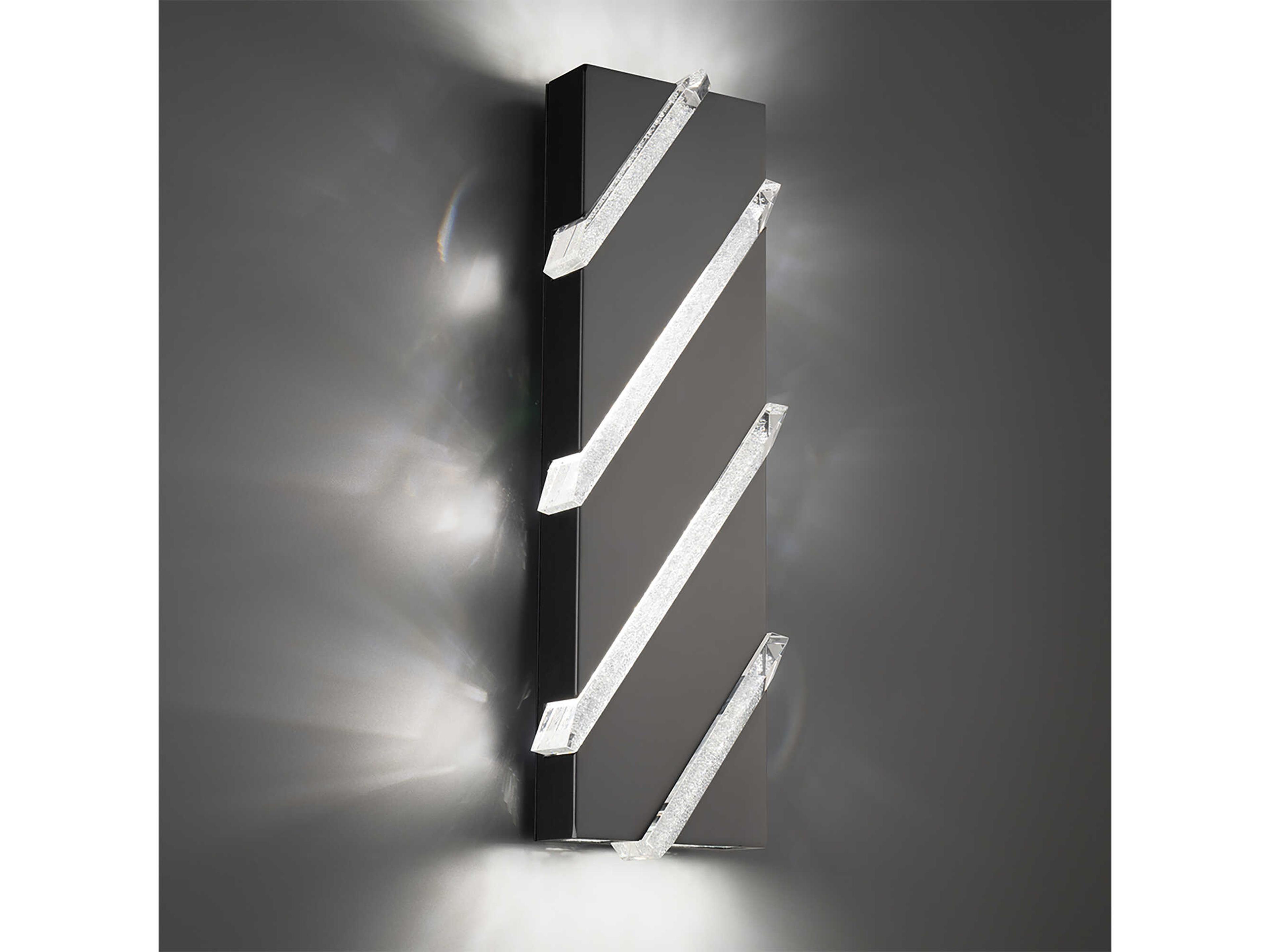 Schonbek Barra 4-Light Black Wall Sconce