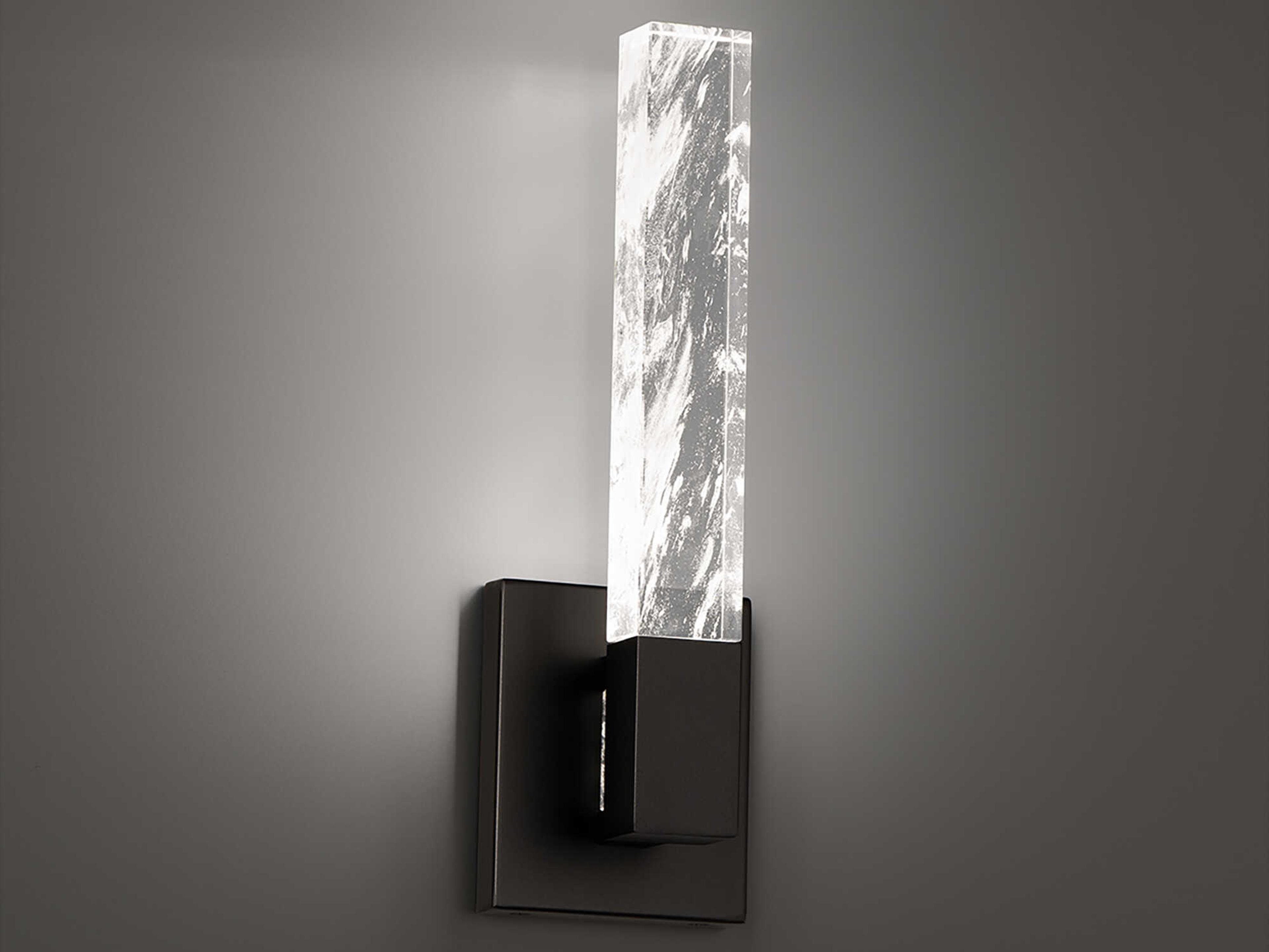 Schonbek Baton 1-Light Black Wall Sconce