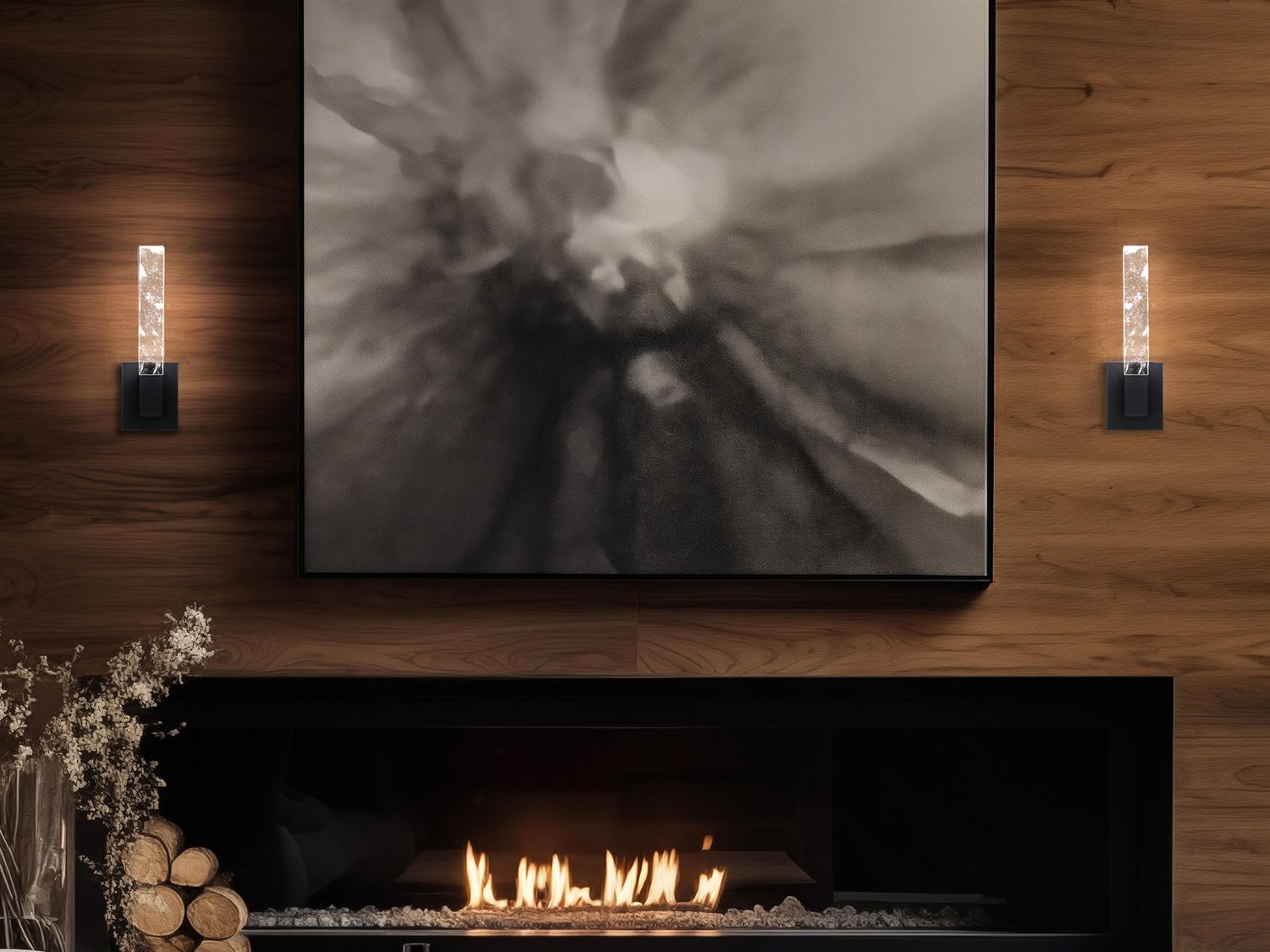 Schonbek Baton 1-Light Black Wall Sconce