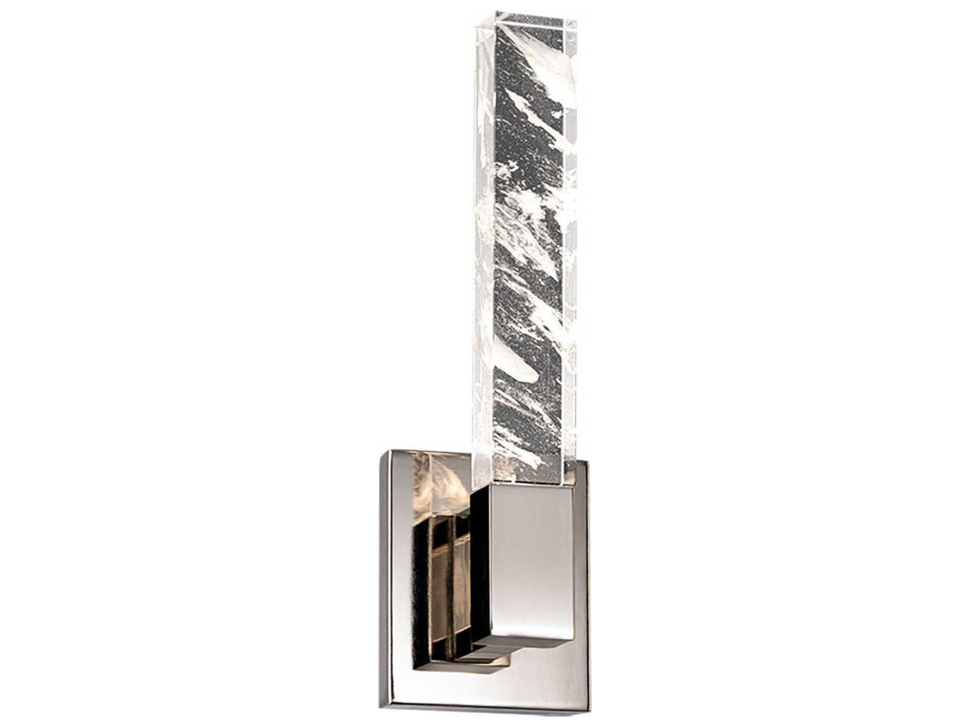 Baton 1-Light Polished Nickel Wall Sconce