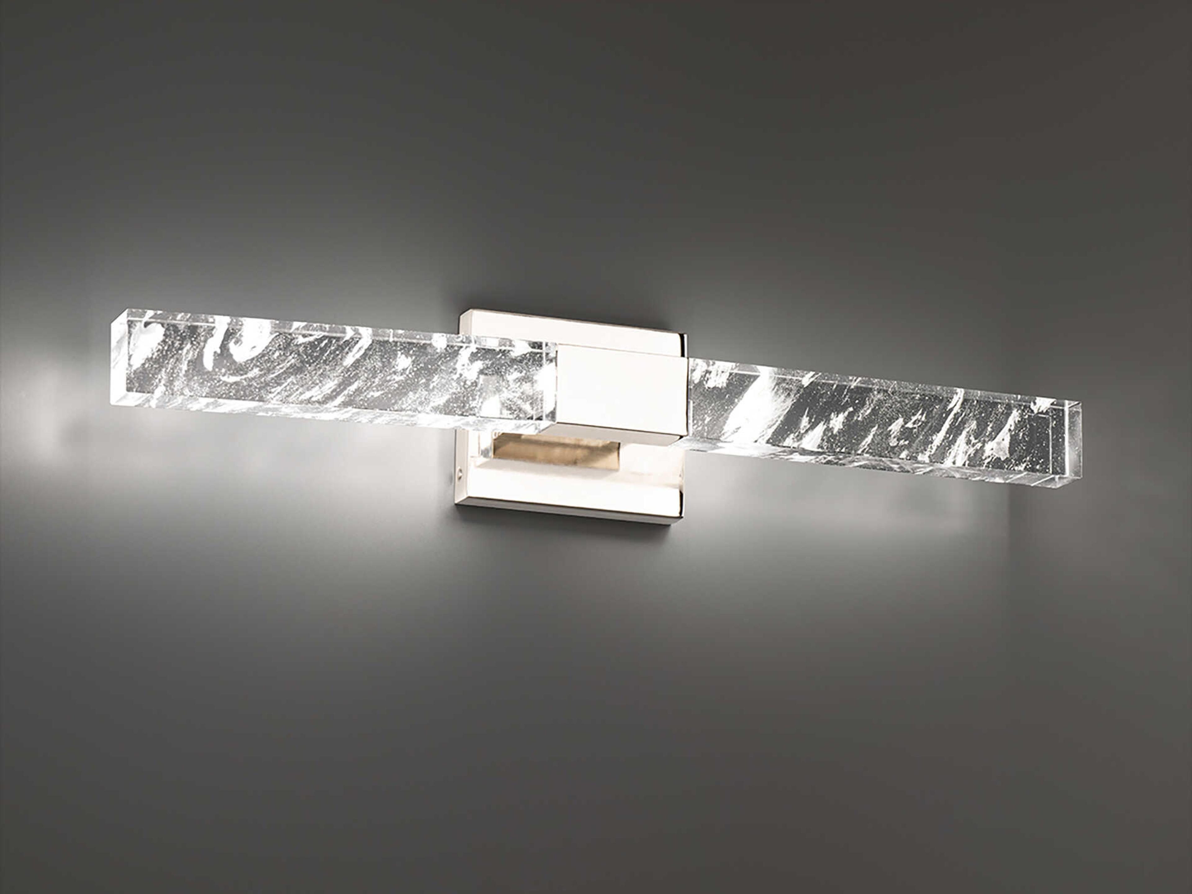 Schonbek Baton 2-Light Polished Nickel Vanity Light