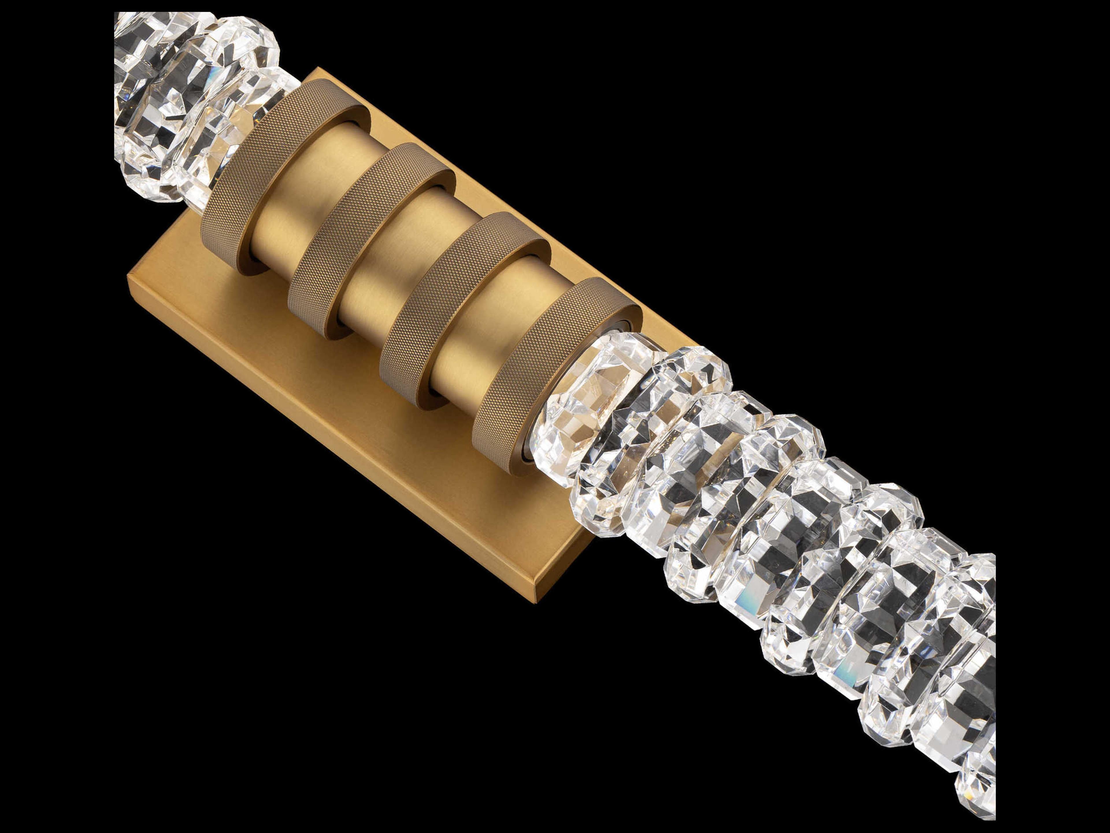 Schonbek Kemberly Aged Brass Vanity Light