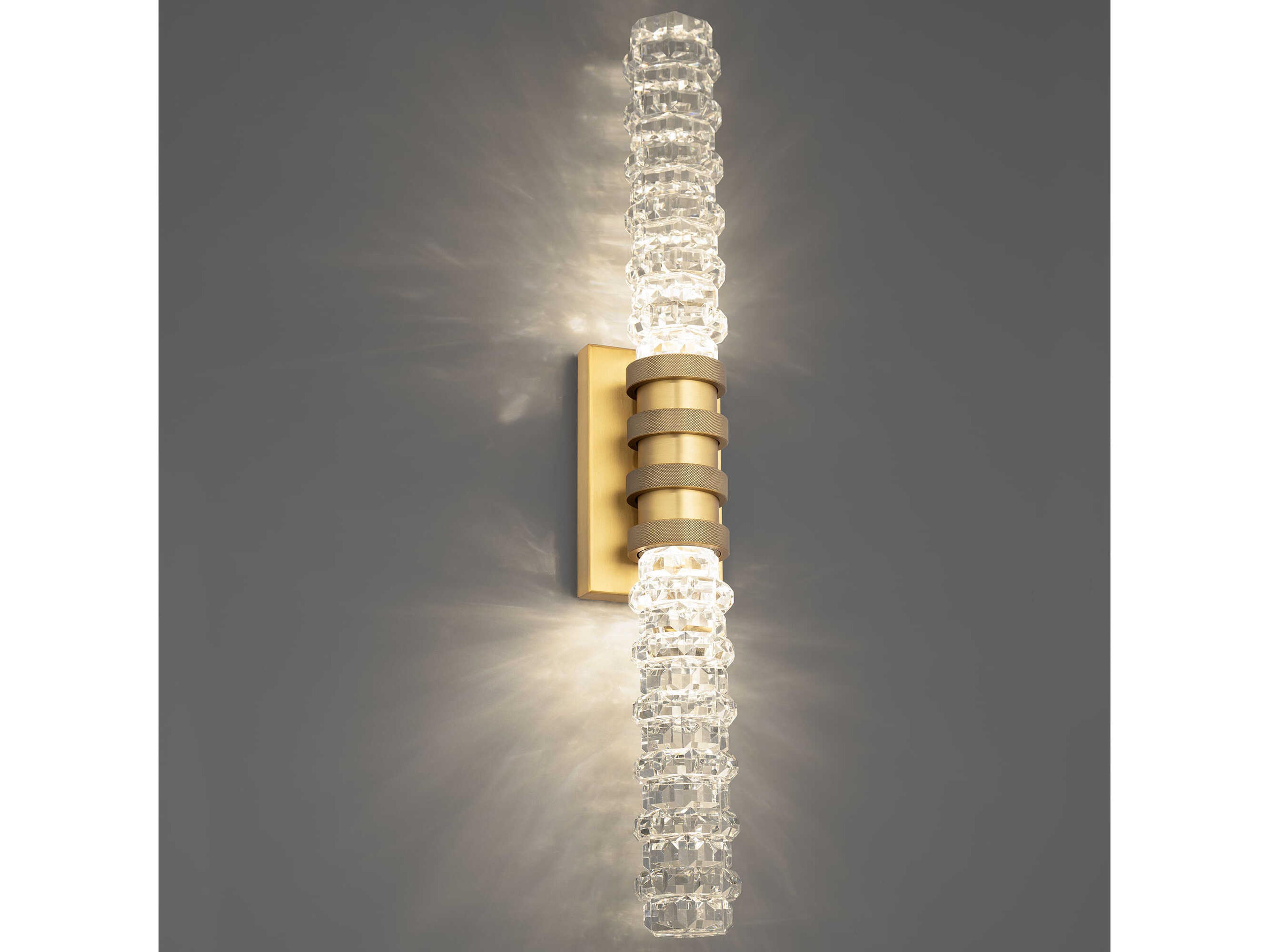 Schonbek Kemberly Aged Brass Vanity Light