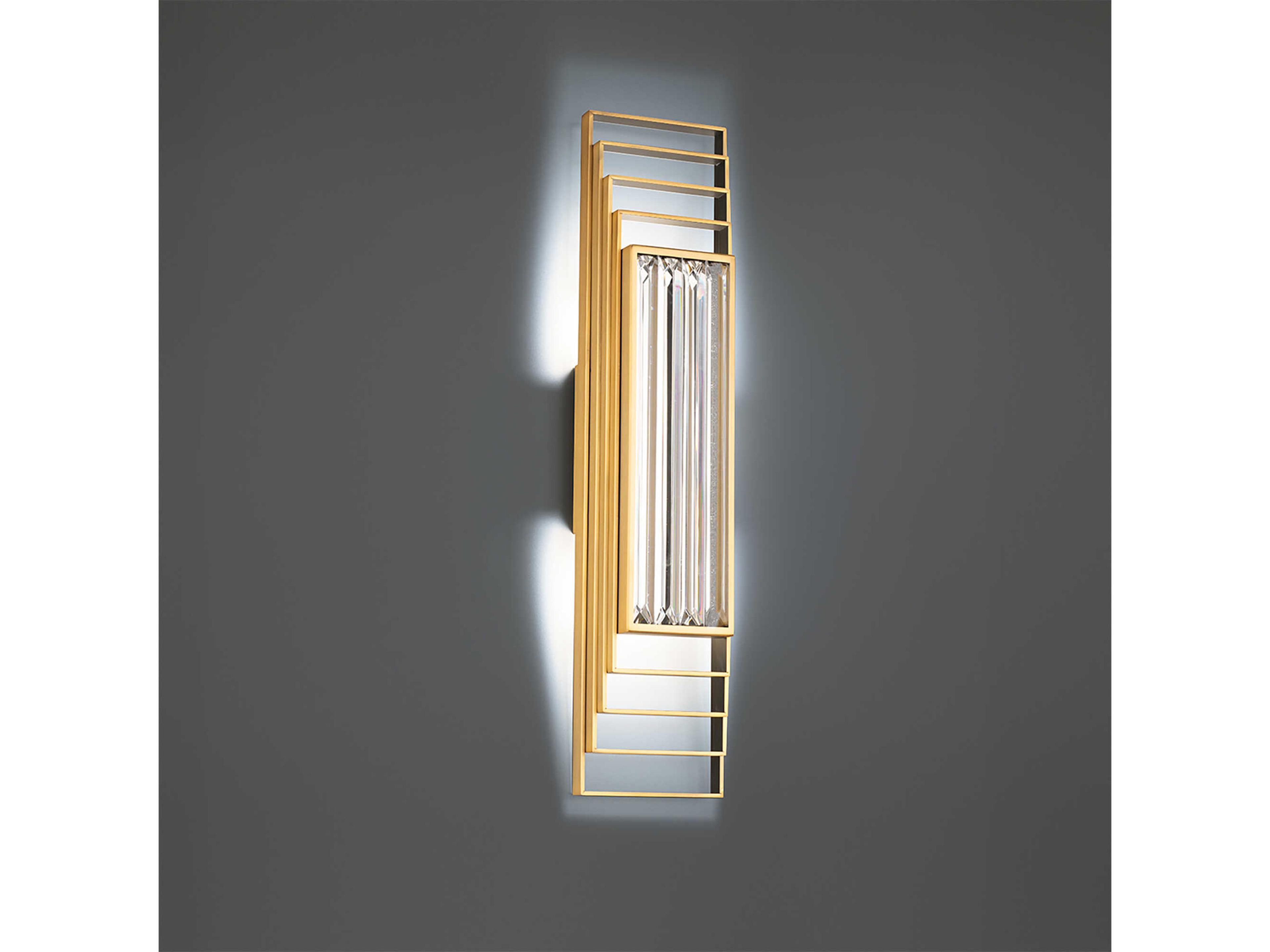 Schonbek Terrace 1-Light Aged Brass Wall Sconce