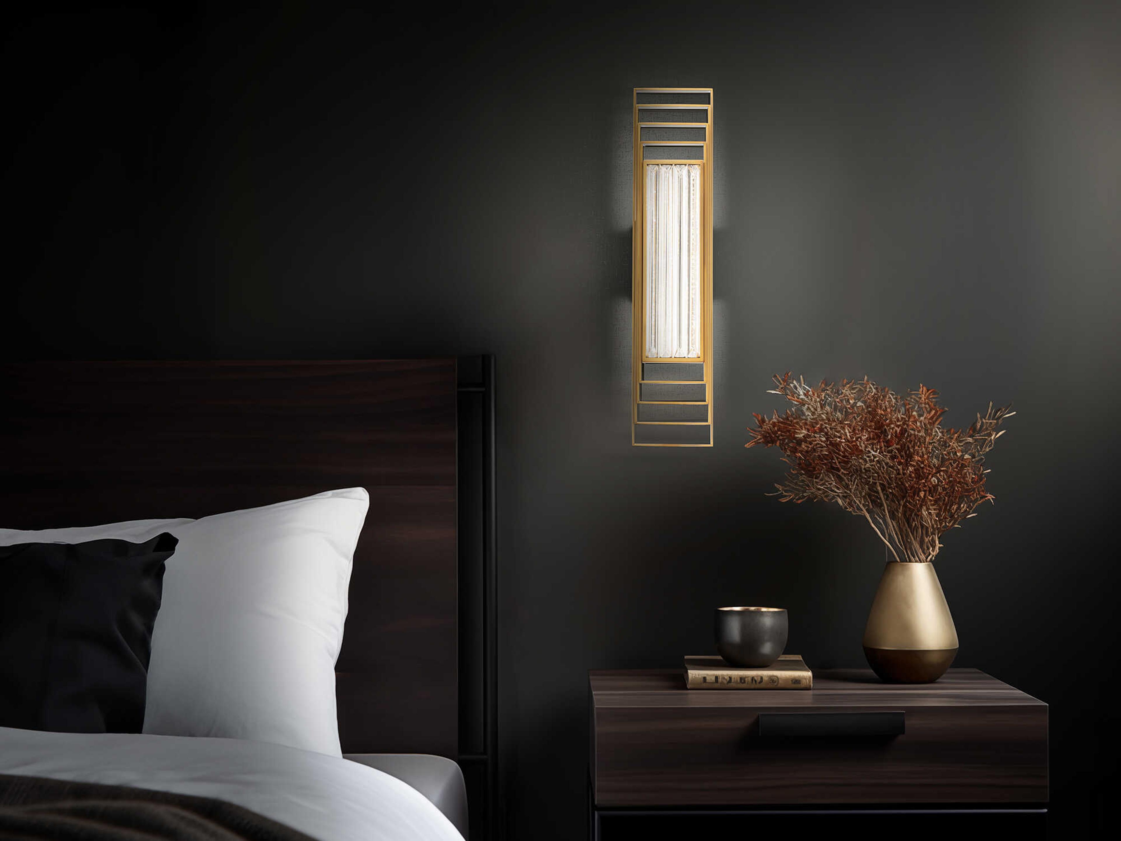 Schonbek Terrace 1-Light Aged Brass Wall Sconce