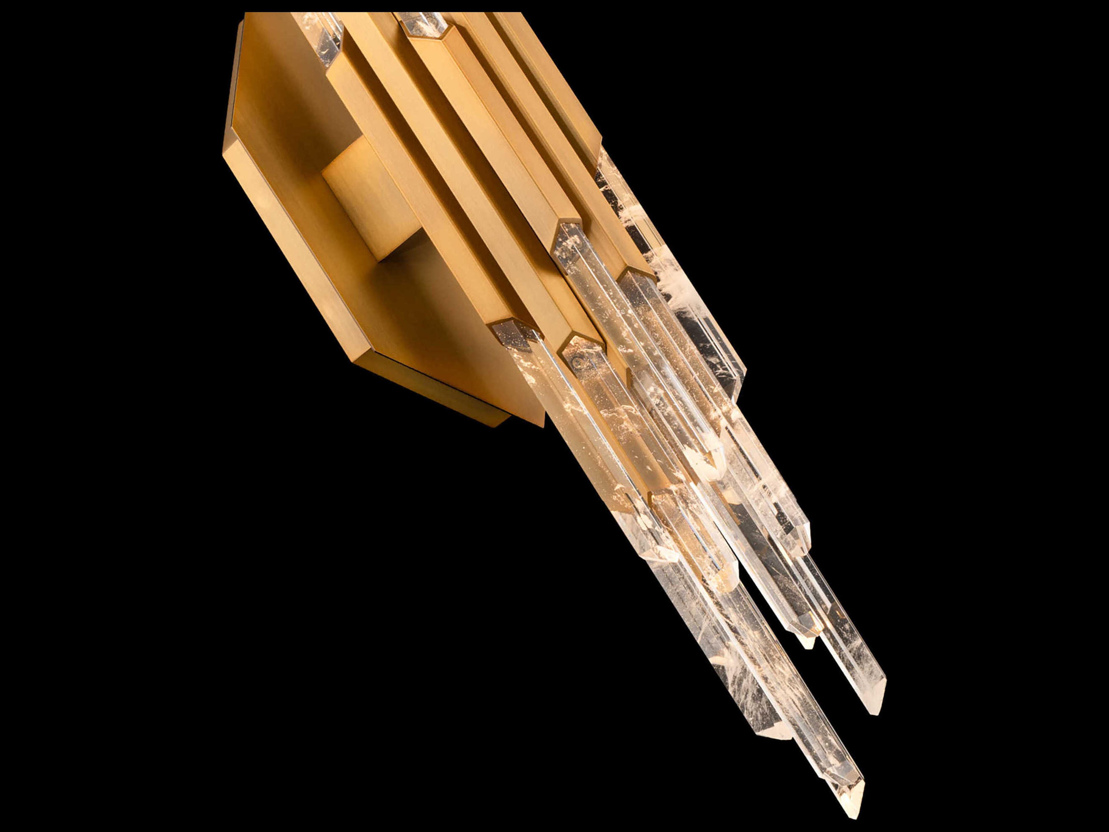 Schonbek Organza 1-Light Aged Brass Vanity Light