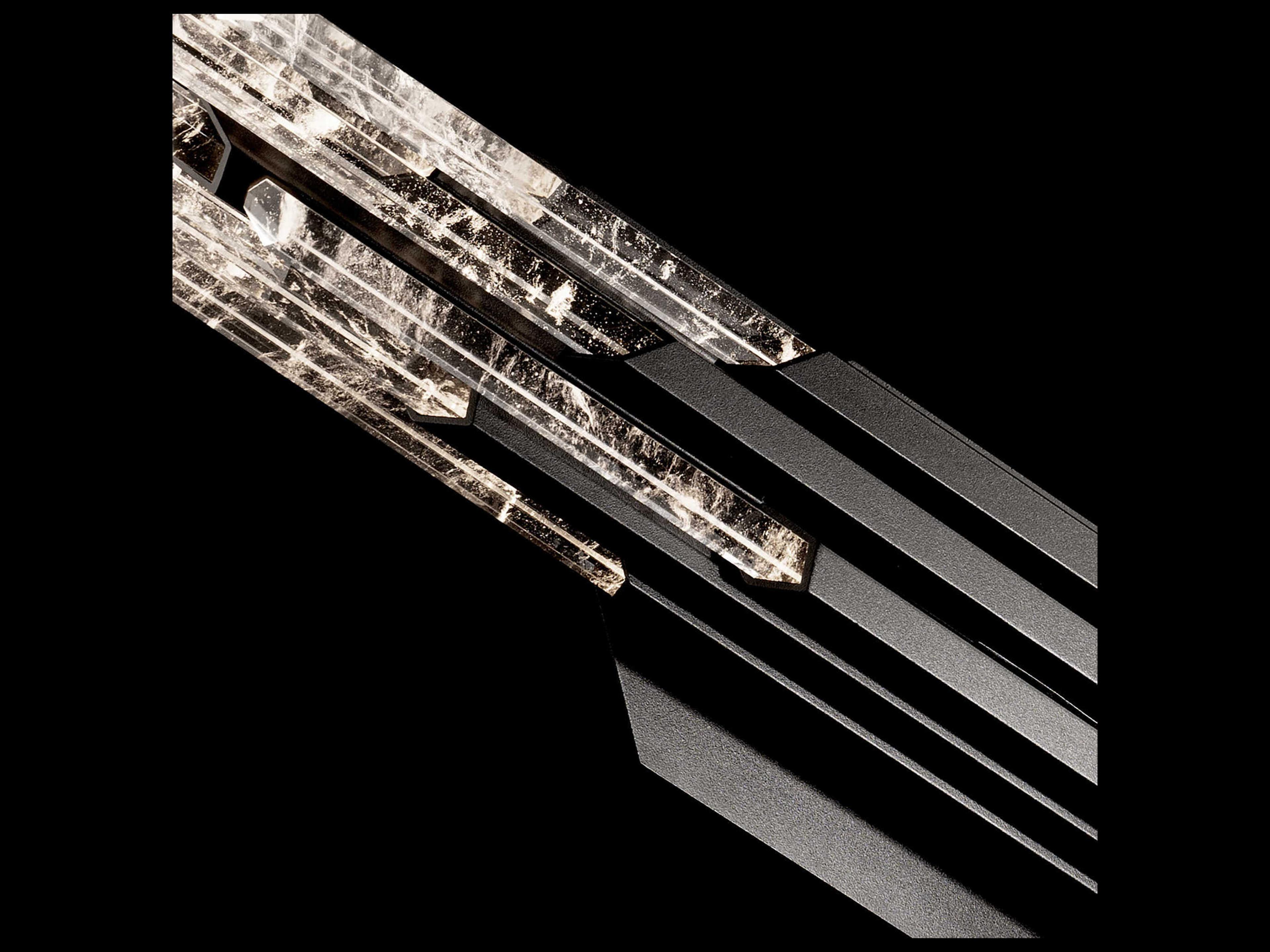 Schonbek Organza 1-Light Black Vanity Light