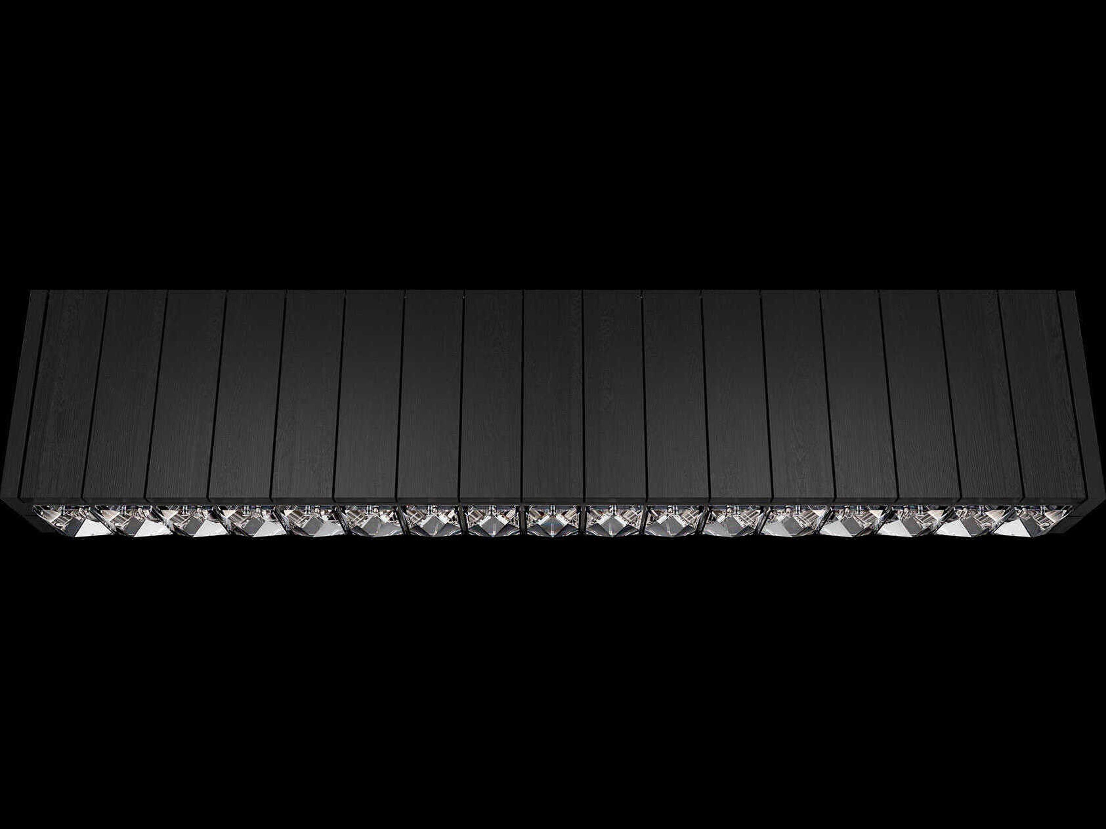 Andean Charcoal Oak Black Vanity Light