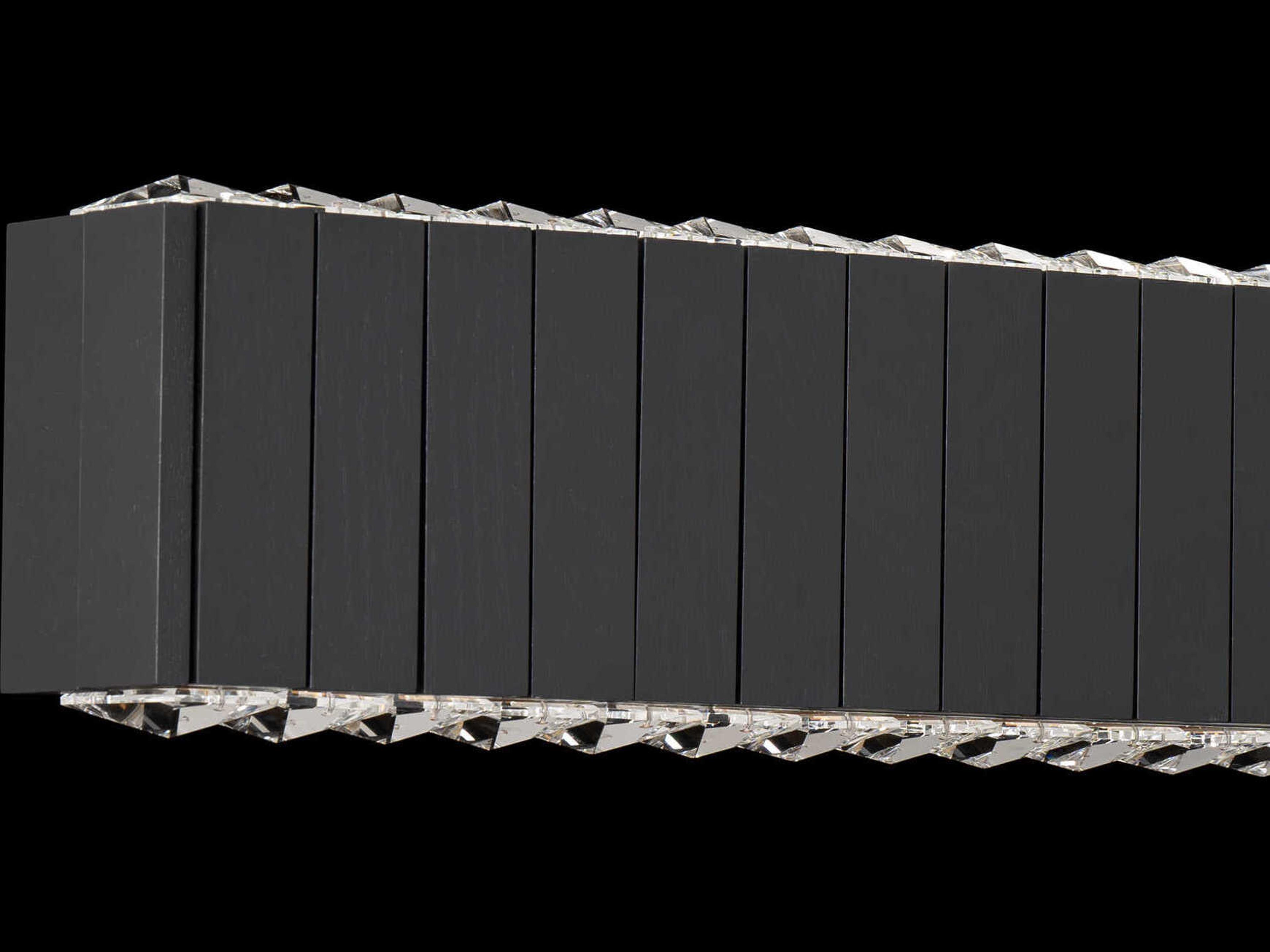 Schonbek Andean Charcoal Oak Black Vanity Light