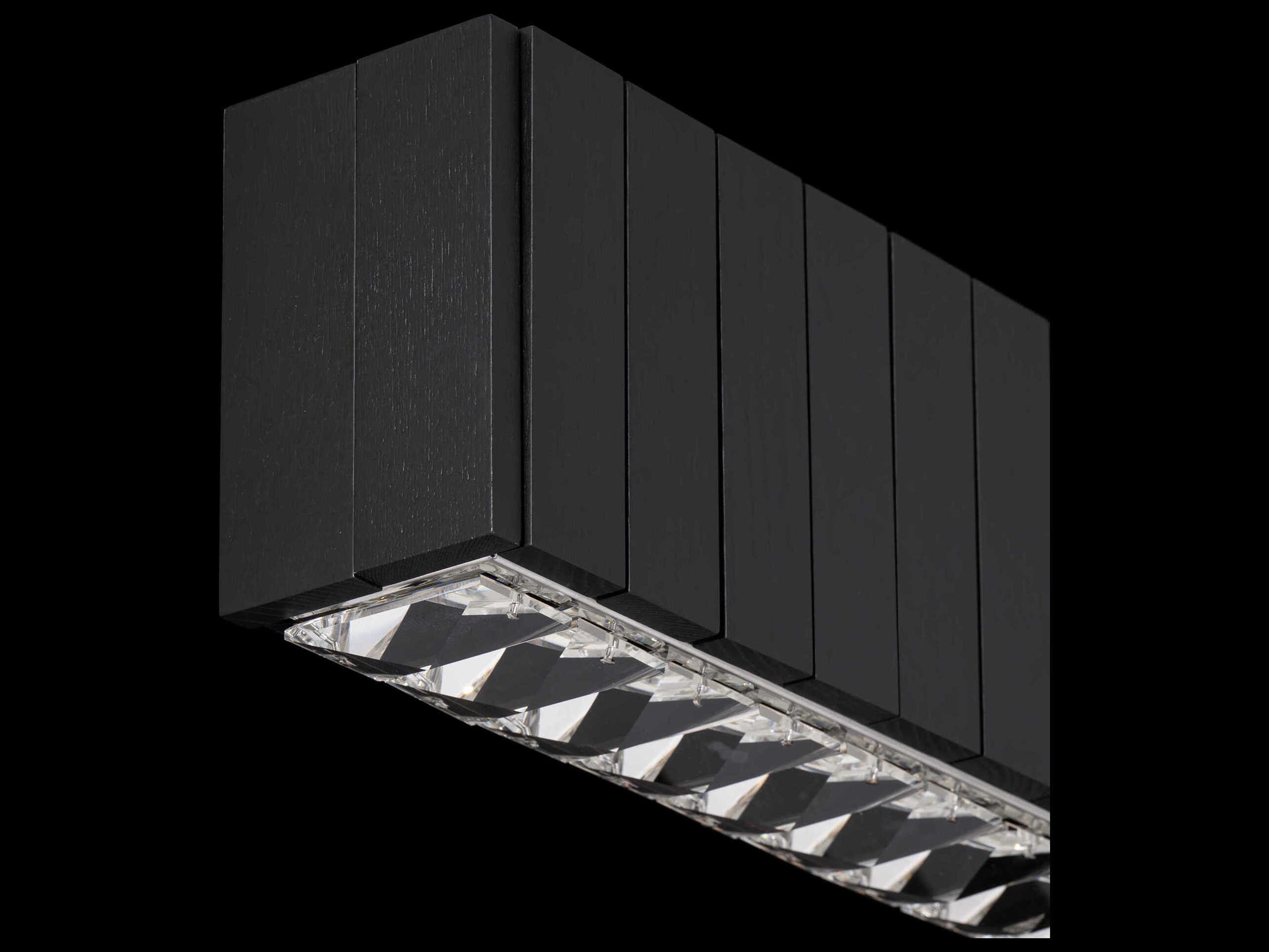 Schonbek Andean Charcoal Oak Black Vanity Light