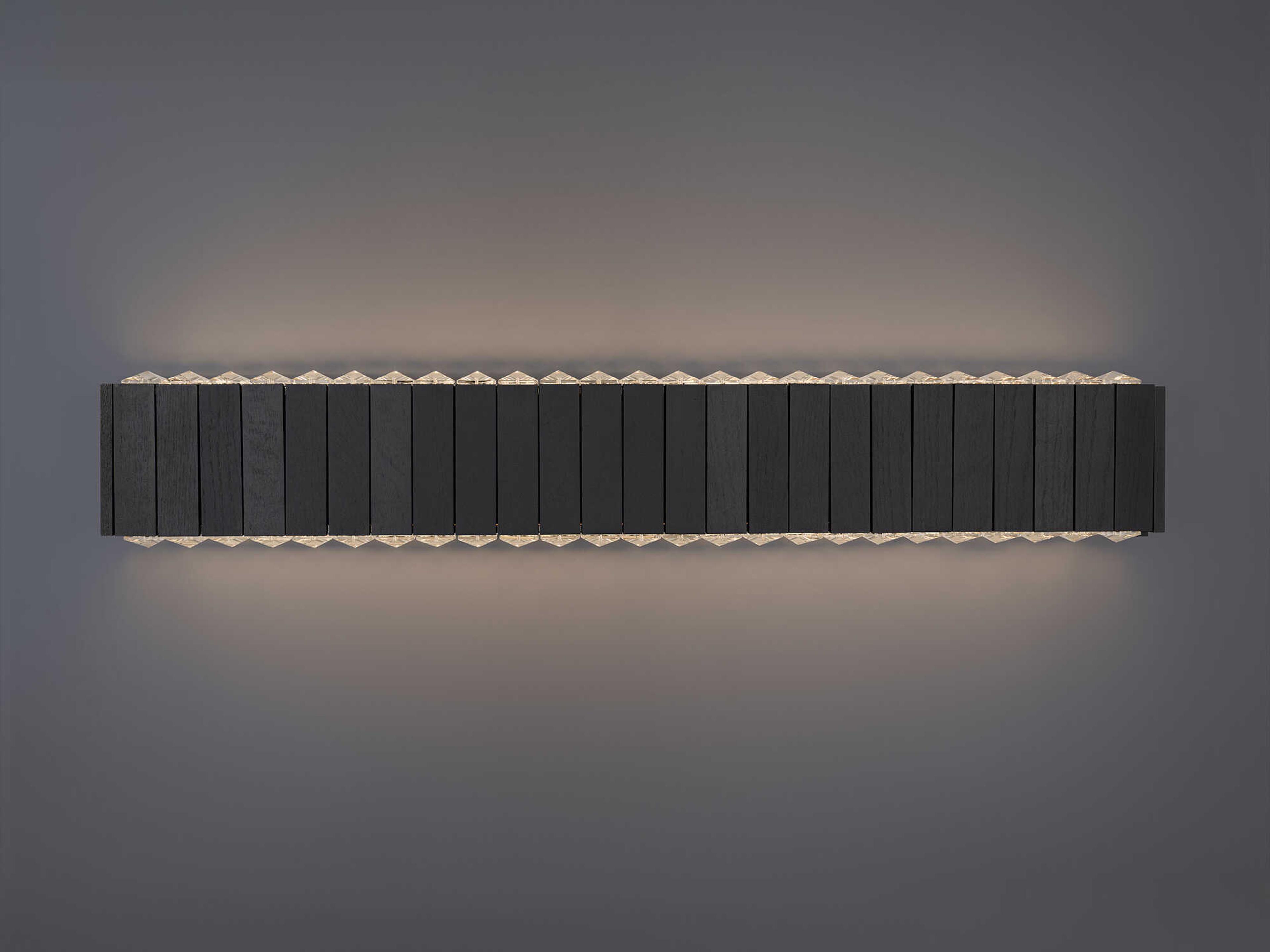 Schonbek Andean Charcoal Oak Black Vanity Light