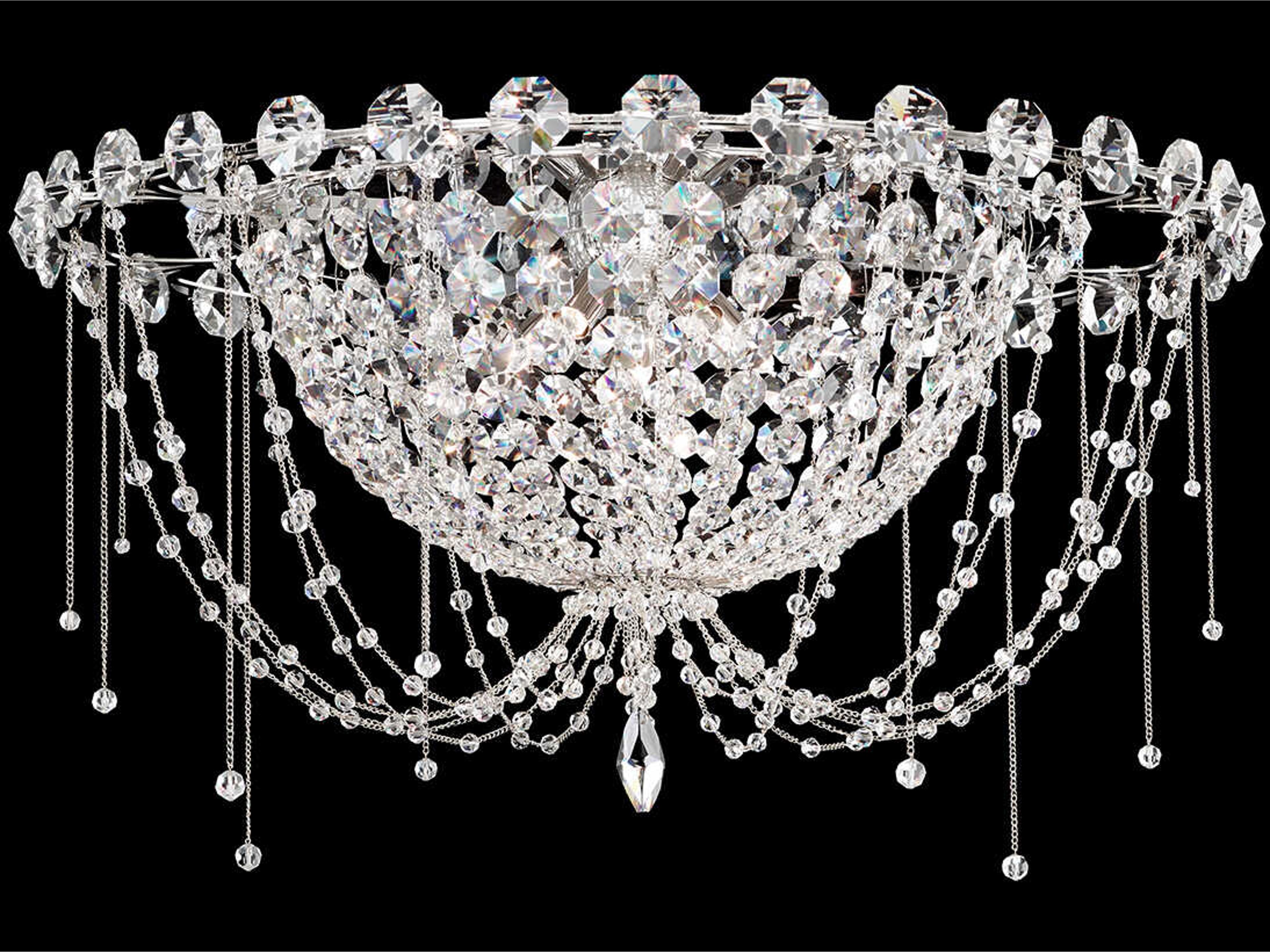 Chrysalita 5-Light Stainless Steel Traditional Flush Mount