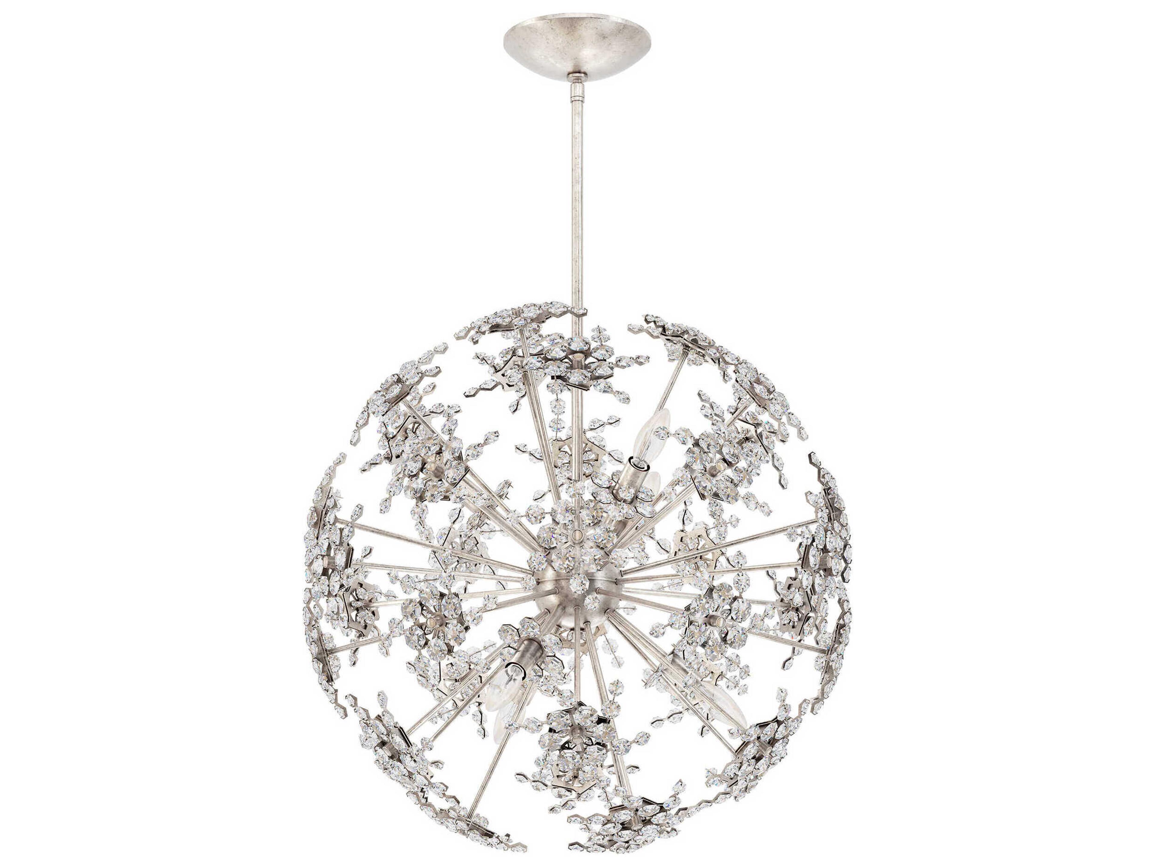 Schonbek Esteracae 6-Light Silver Crystal Sputnik Pendant