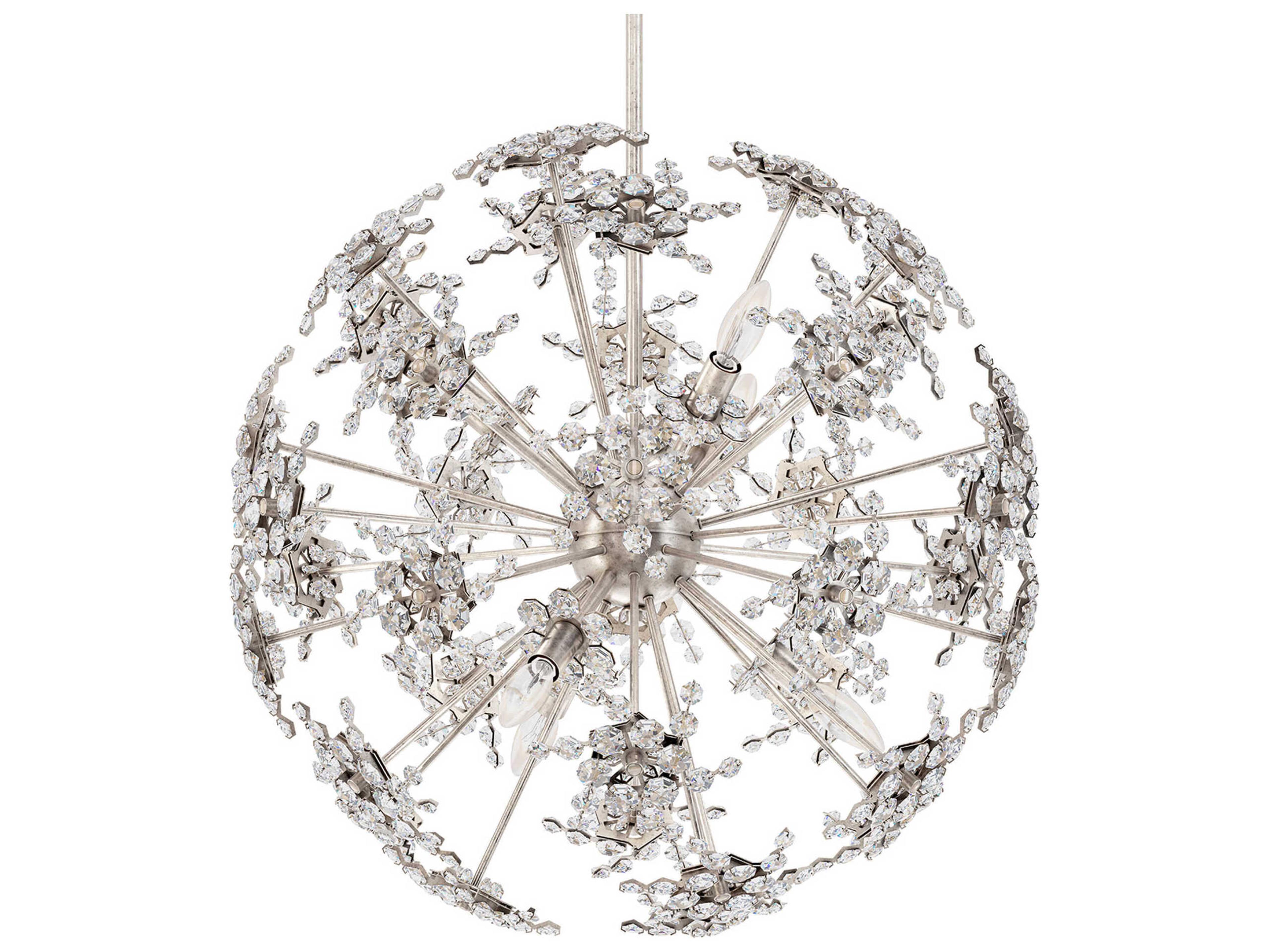 Schonbek Esteracae 6-Light Silver Crystal Sputnik Pendant