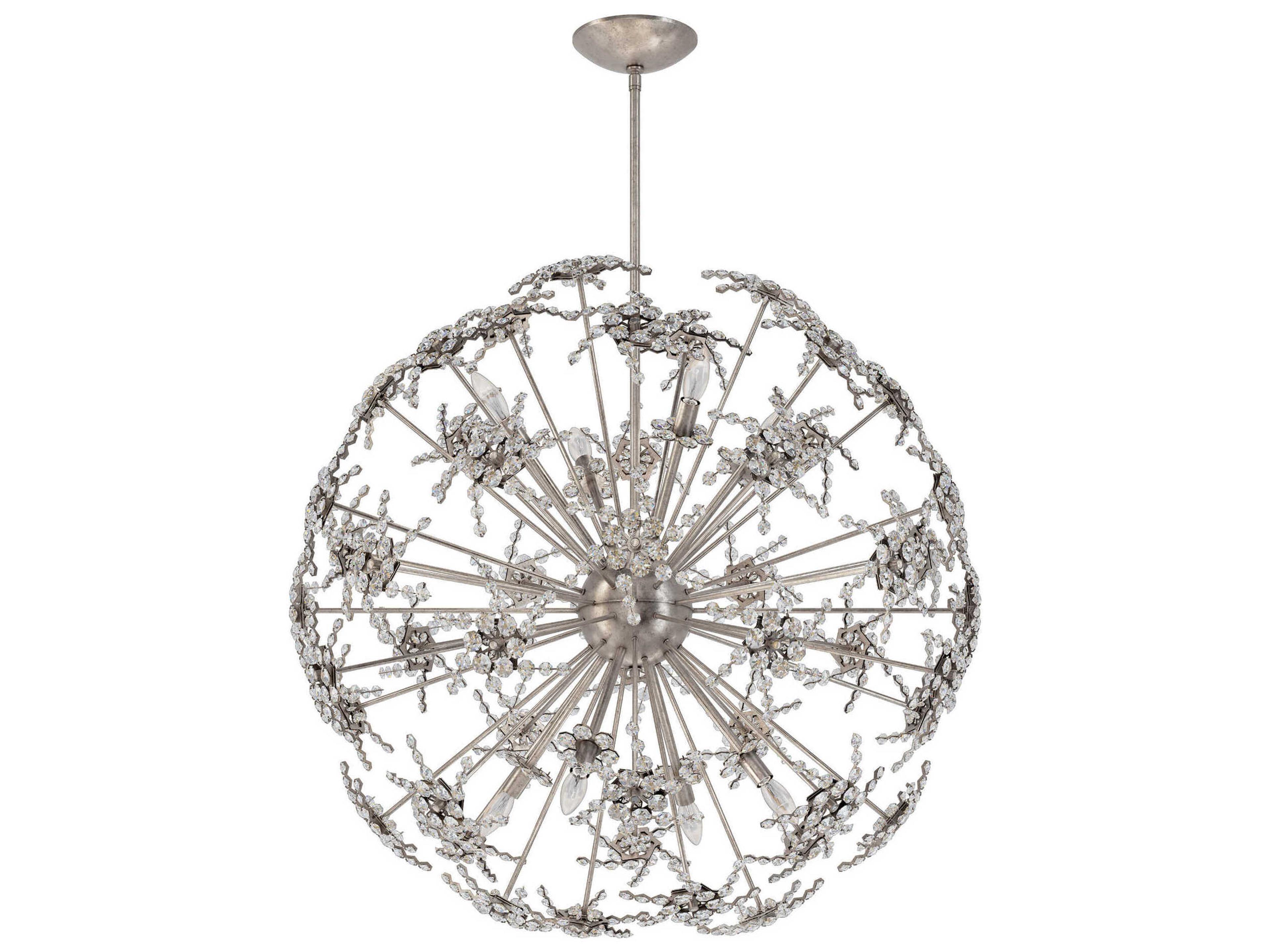 Schonbek Esteracae 8-Light Silver Crystal Sputnik Pendant