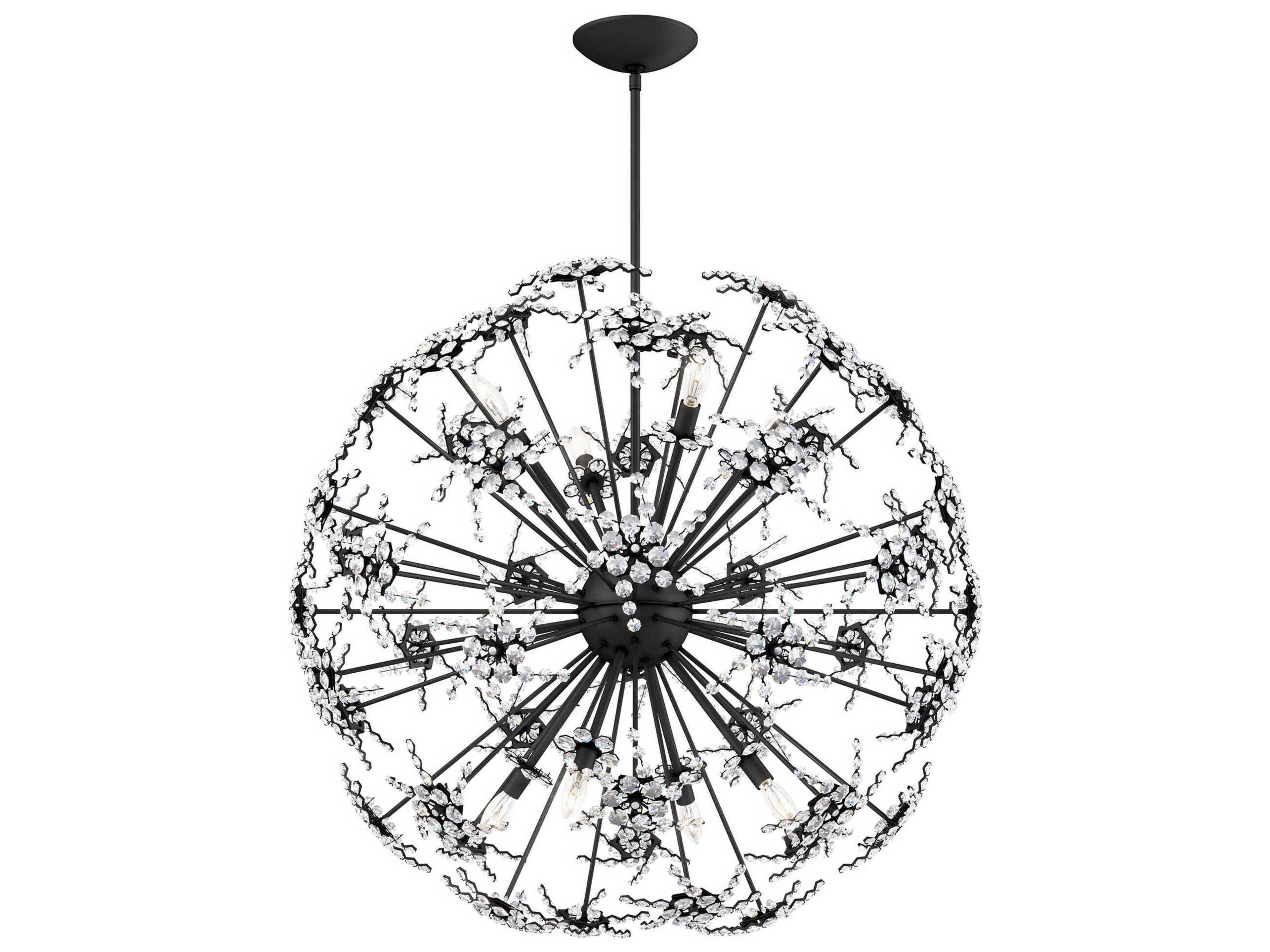 Schonbek Esteracae 8-Light Silver Crystal Sputnik Pendant