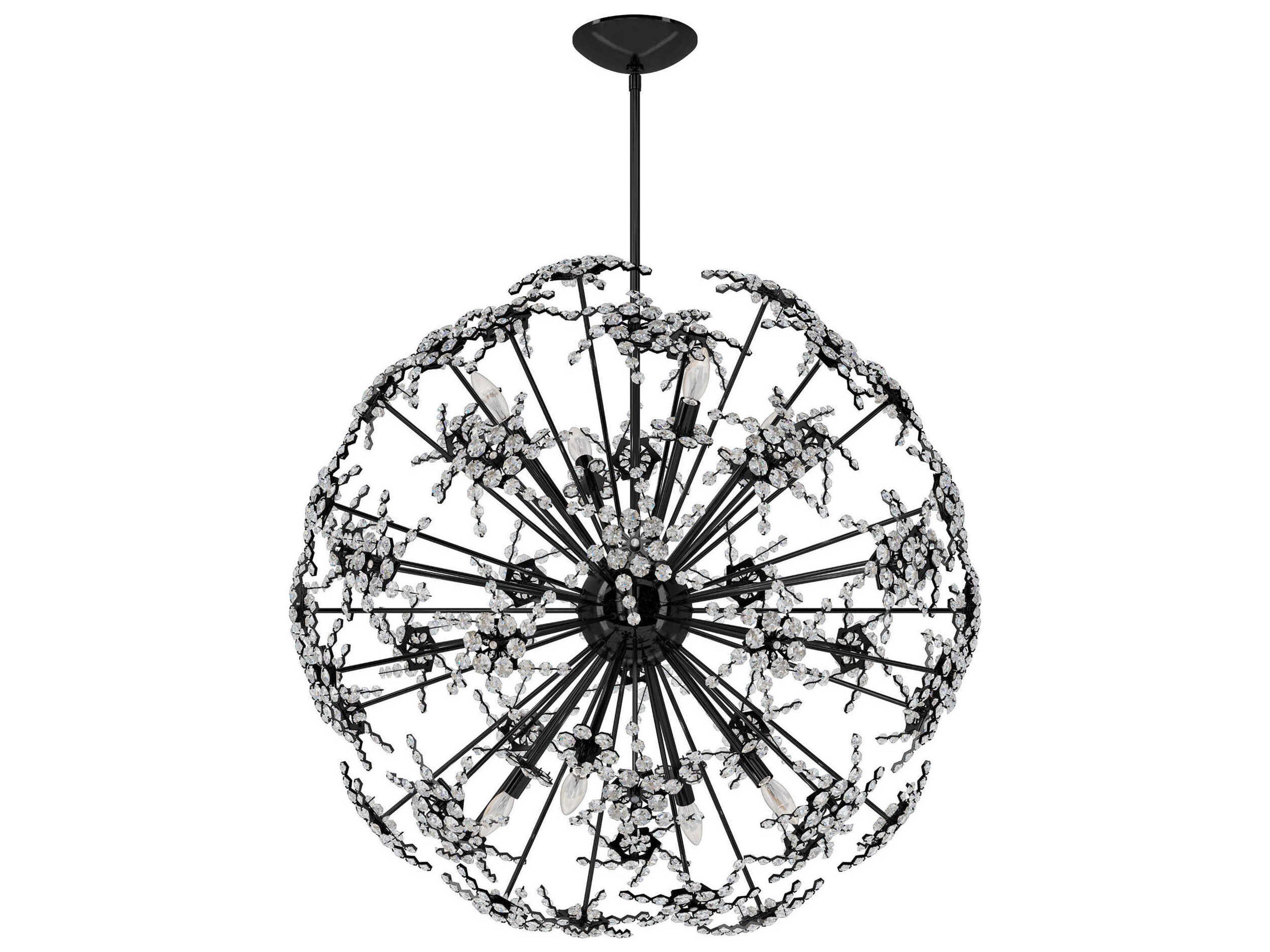 Schonbek Esteracae 8-Light Silver Crystal Sputnik Pendant