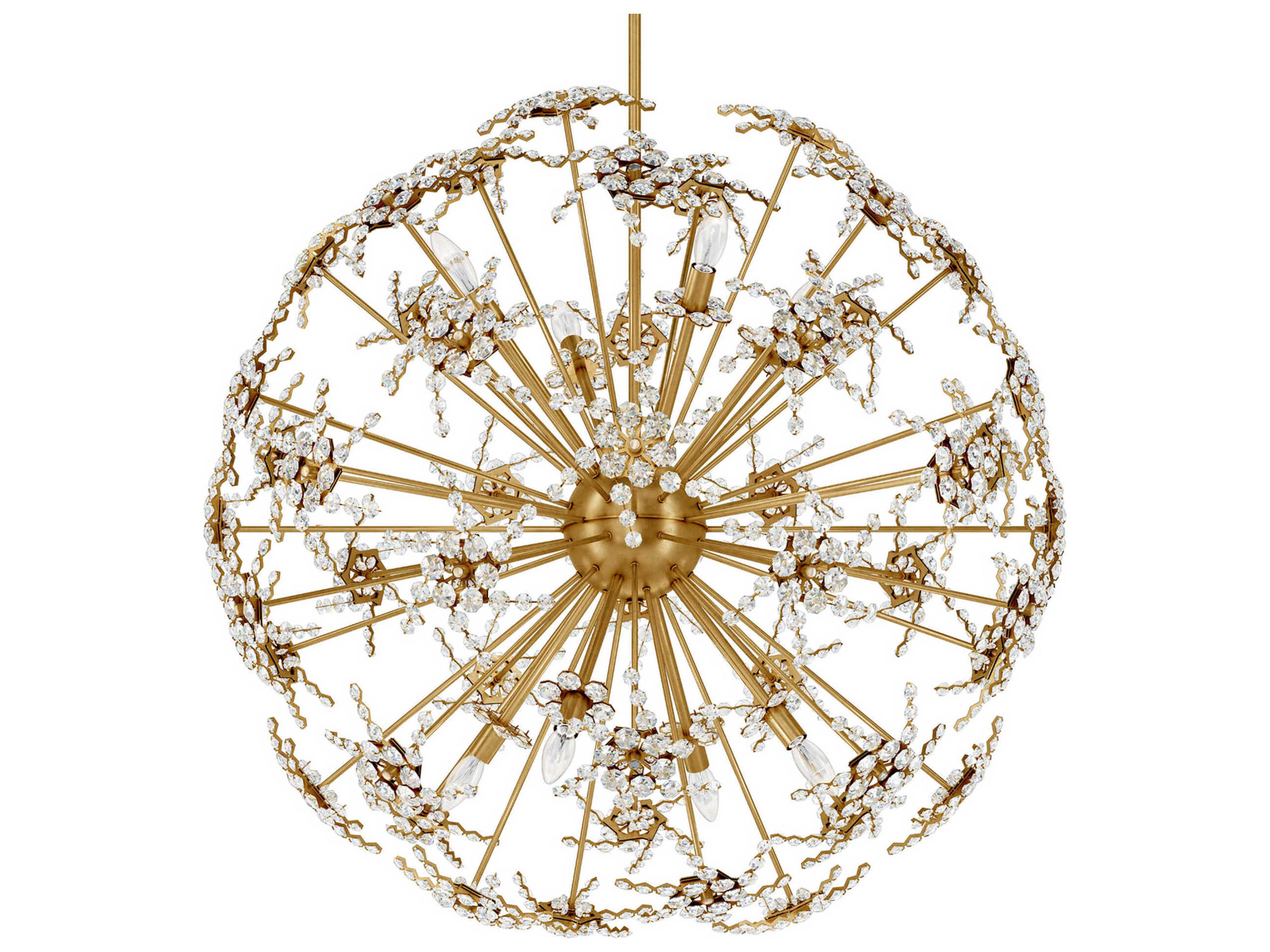 Schonbek Esteracae 8-Light Silver Crystal Sputnik Pendant