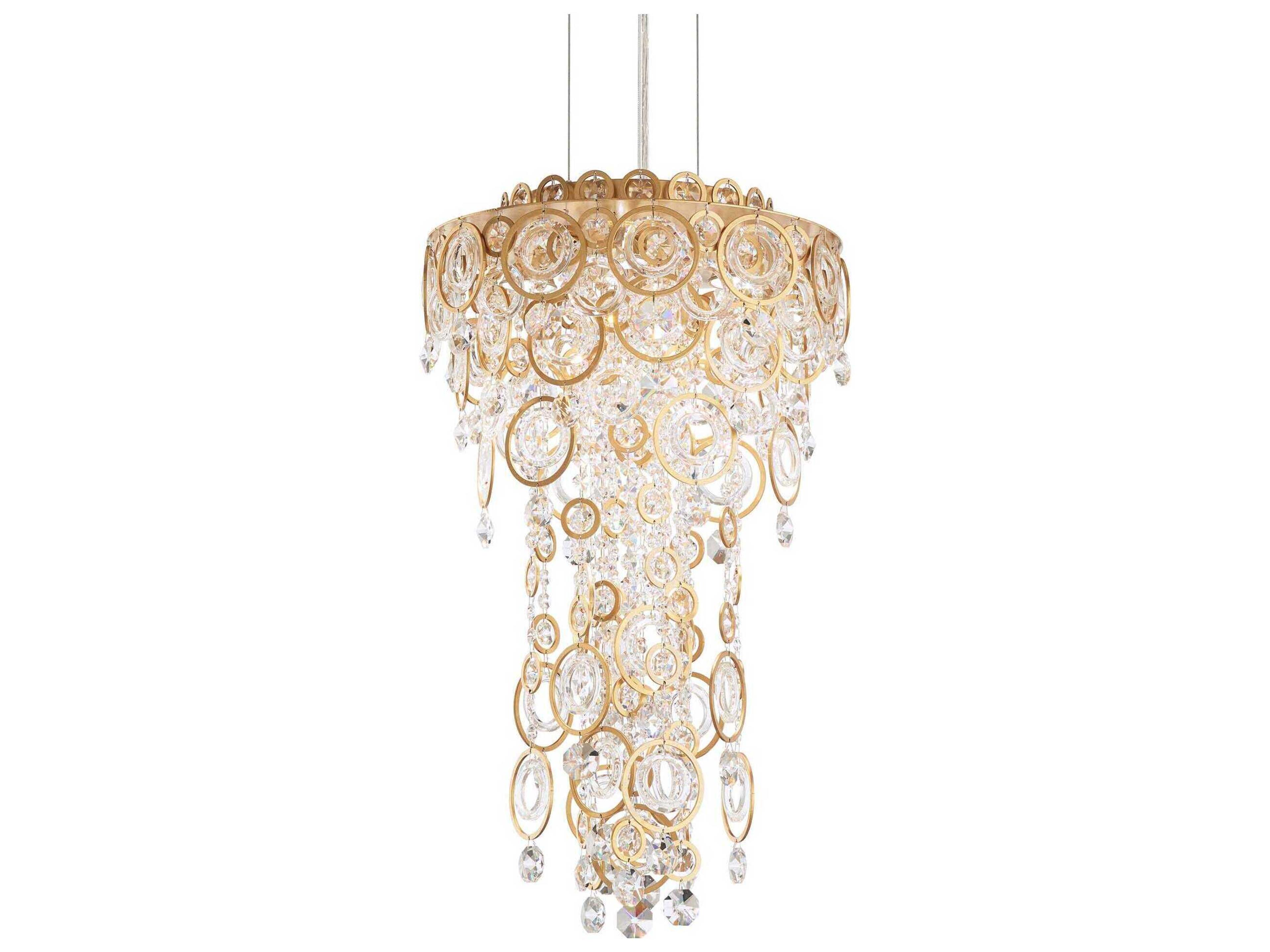 Circulus 4-Light Gold Crystal Pendant