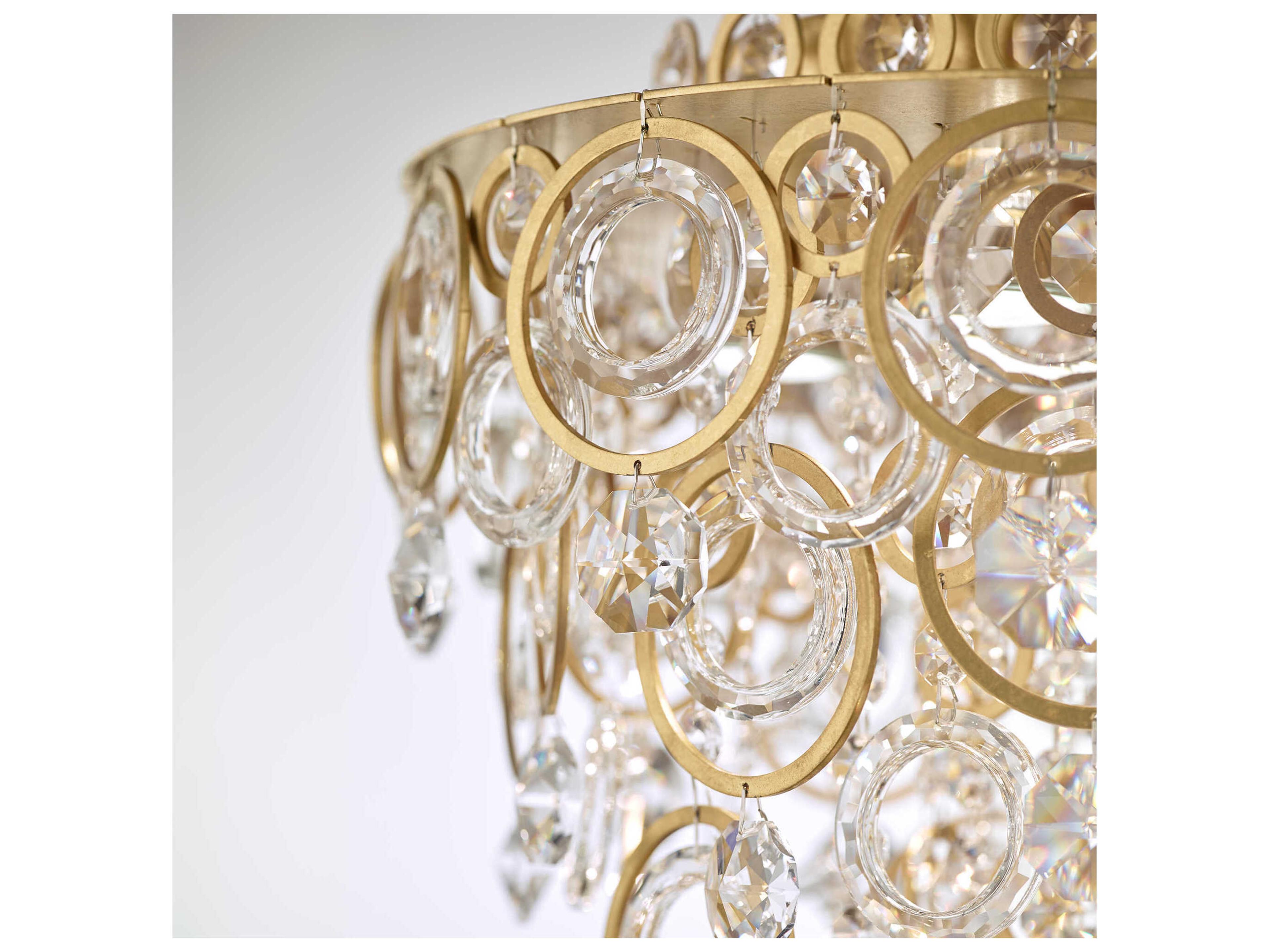 Schonbek Circulus 4-Light Gold Crystal Pendant