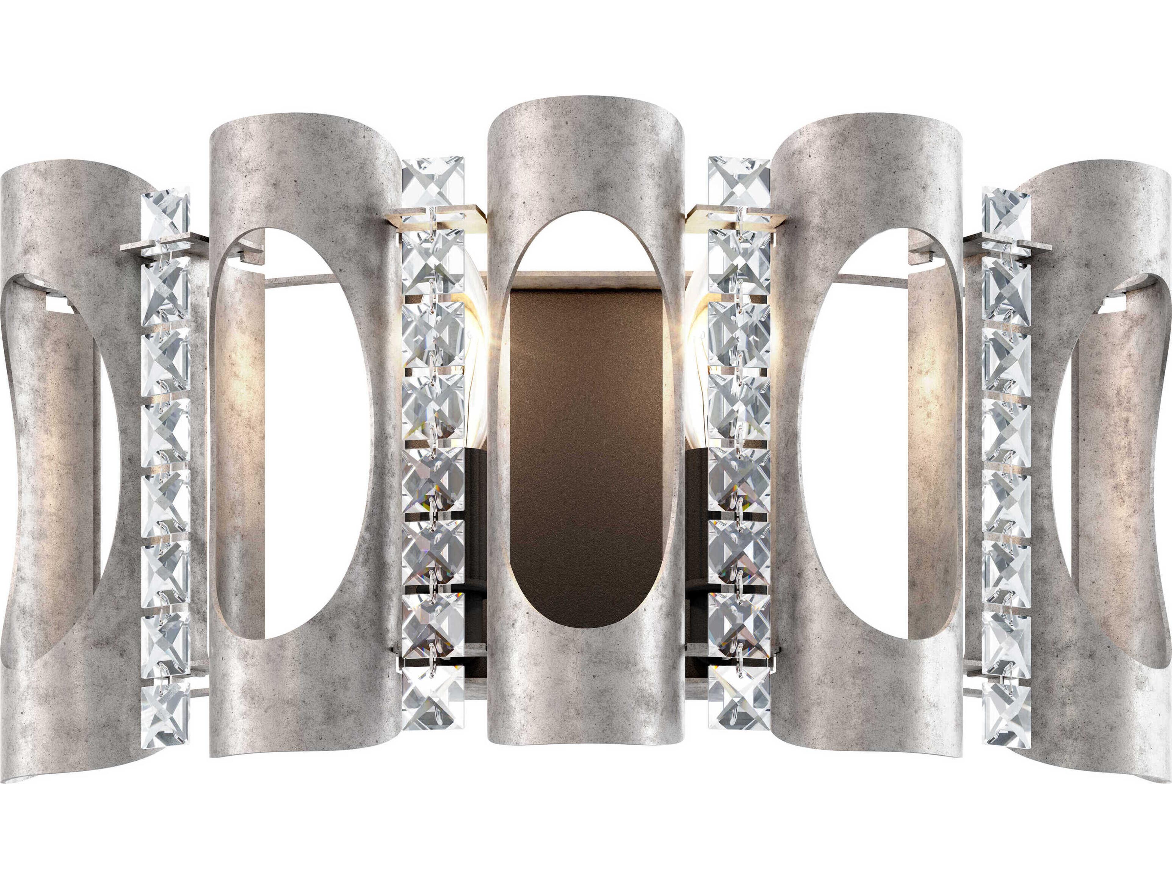 Schonbek Twilight 2-Light Gold Crystal Wall Sconce