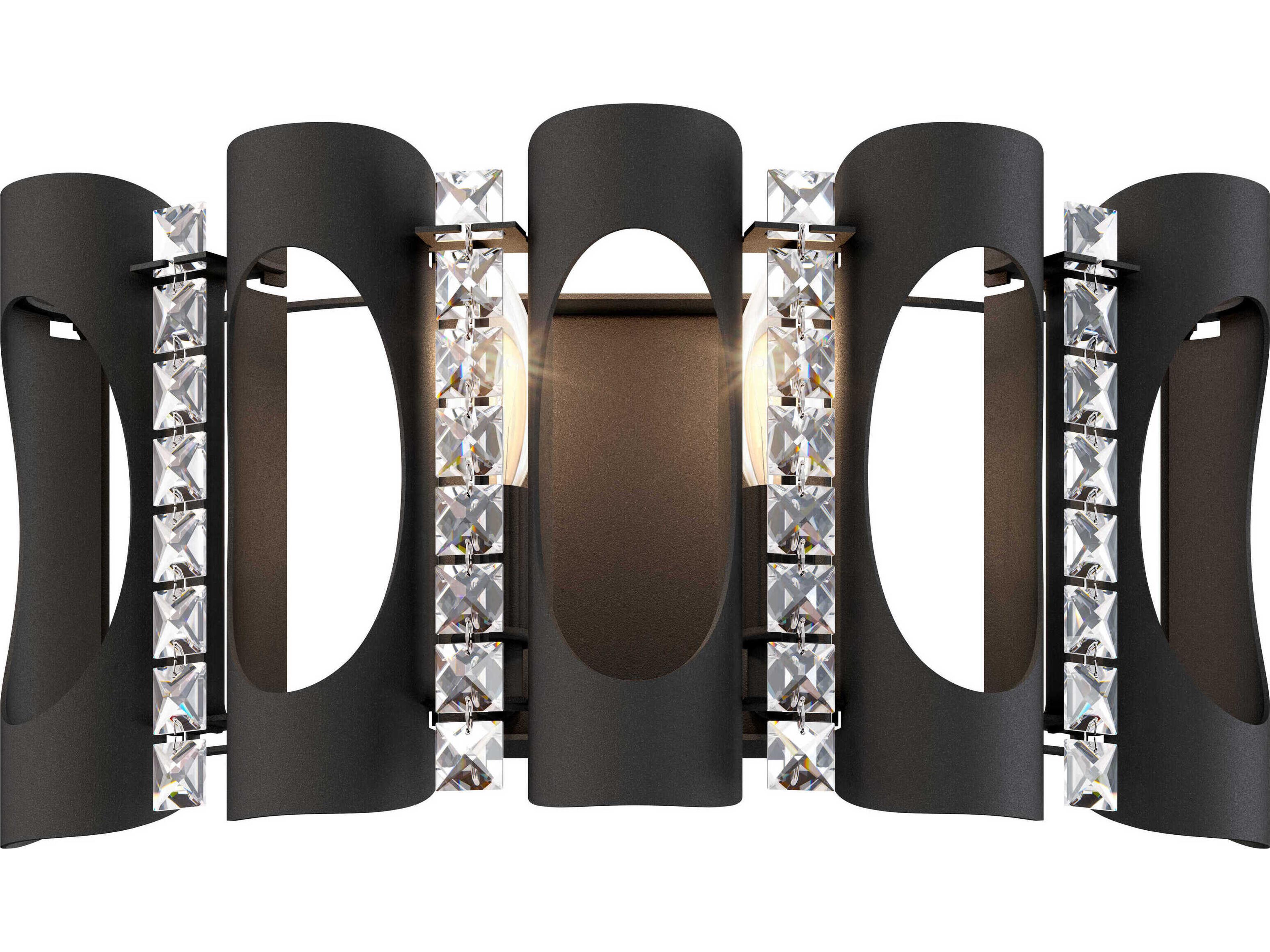 Schonbek Twilight 2-Light Gold Crystal Wall Sconce