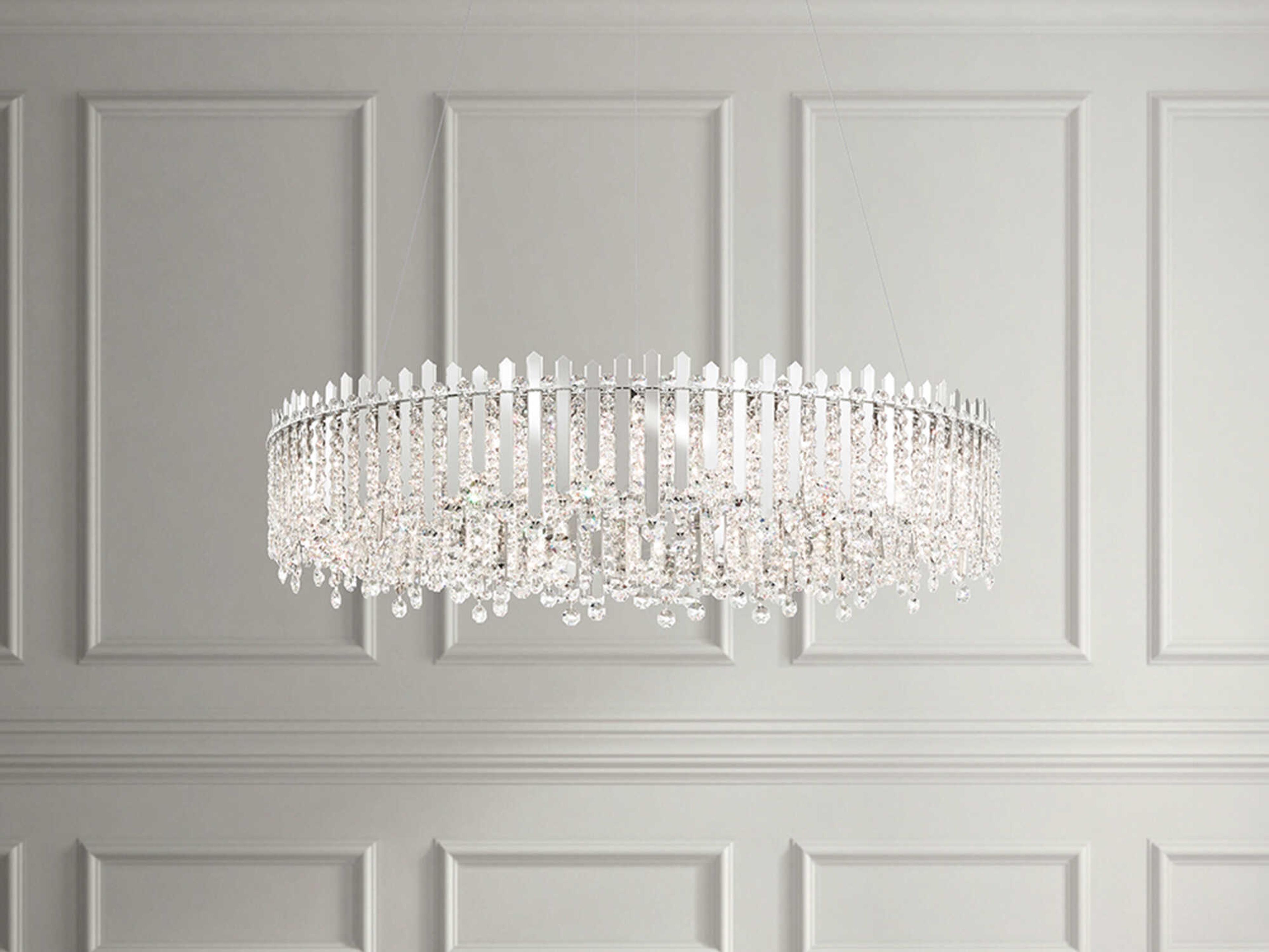 Schonbek Chatter 18-Light8-Light Silver Crystal Pendant