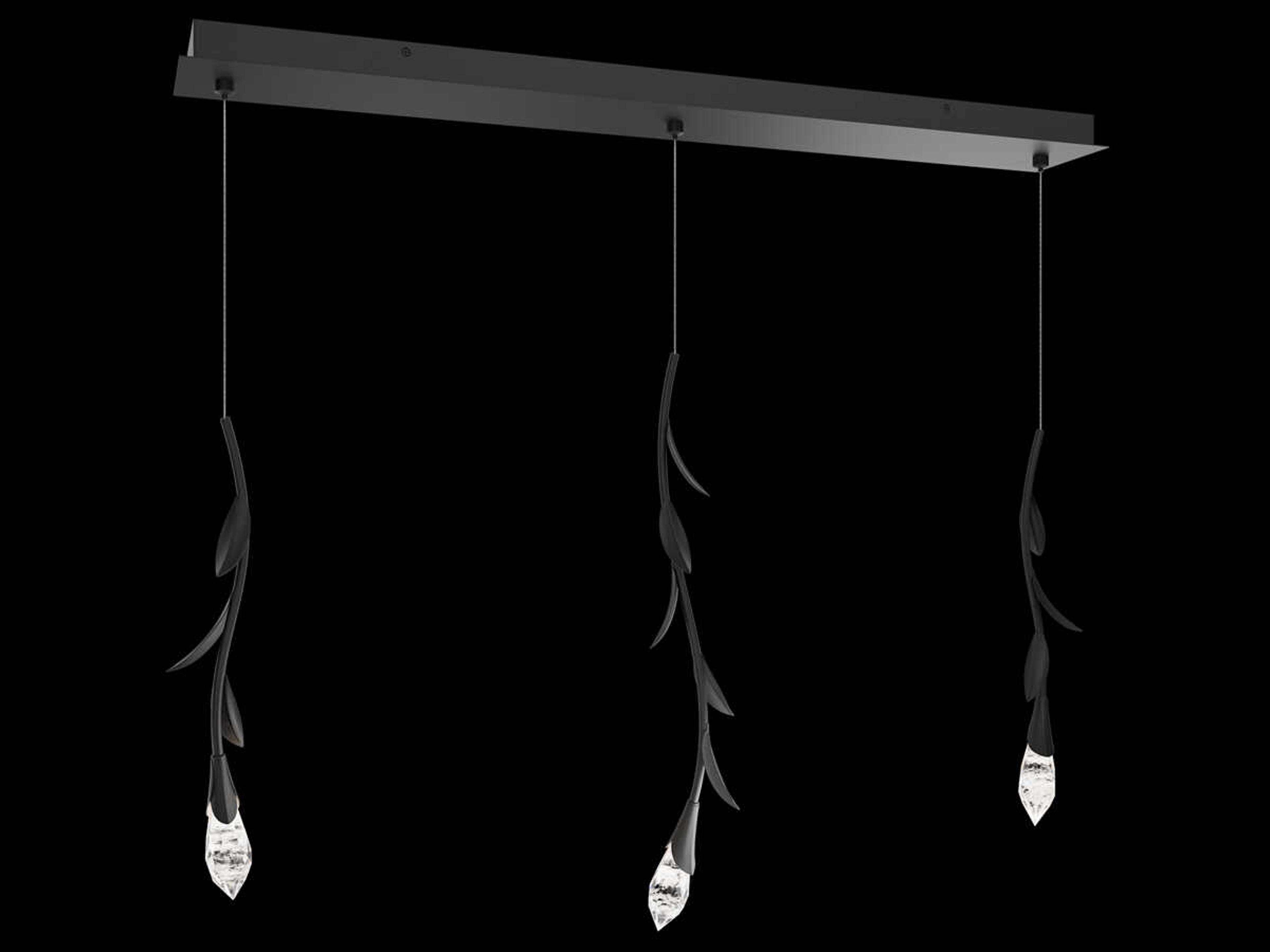Secret Garden 3-Light Black Island Pendant