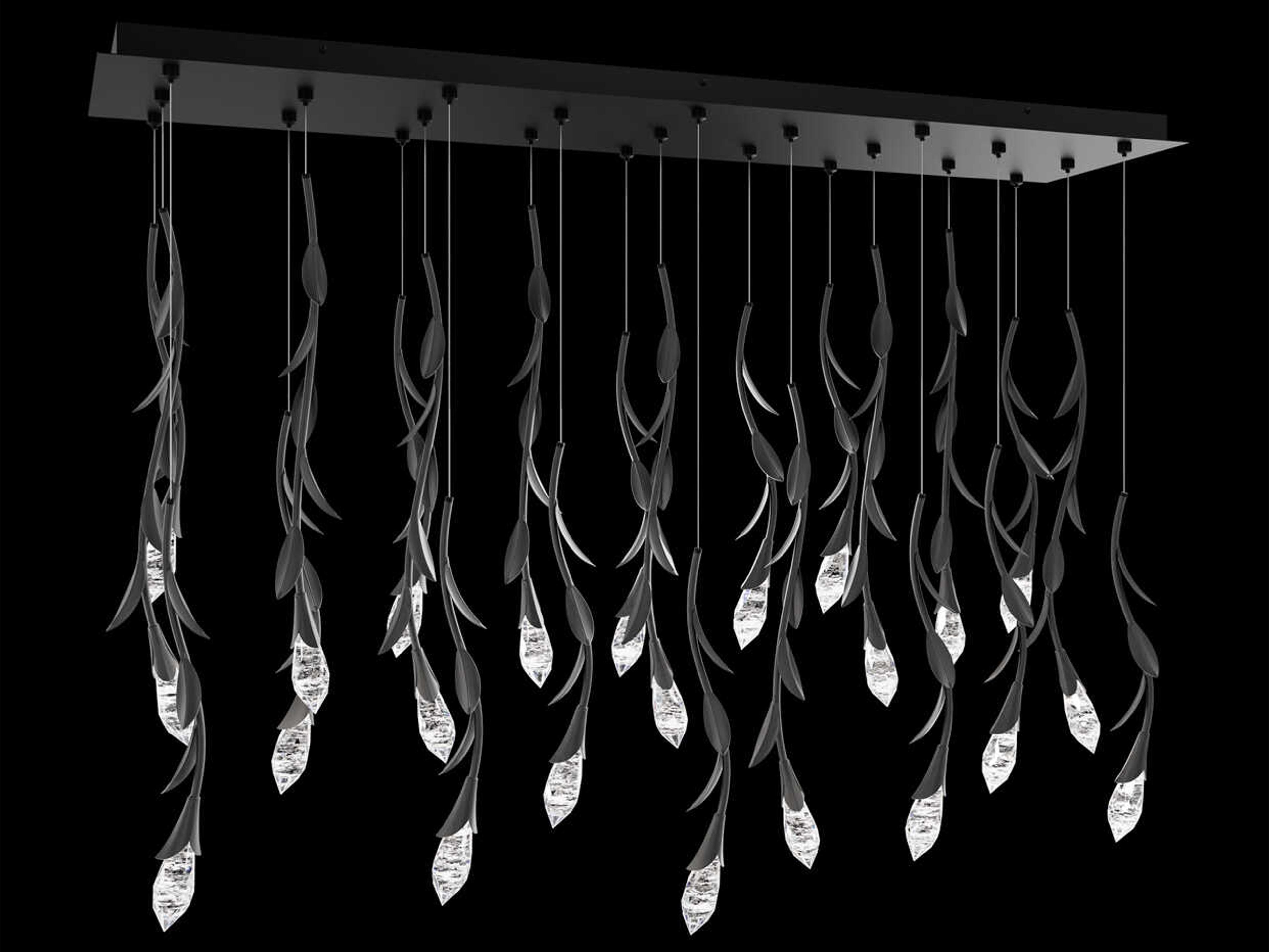 Secret Garden 23-Light Black Island Pendant