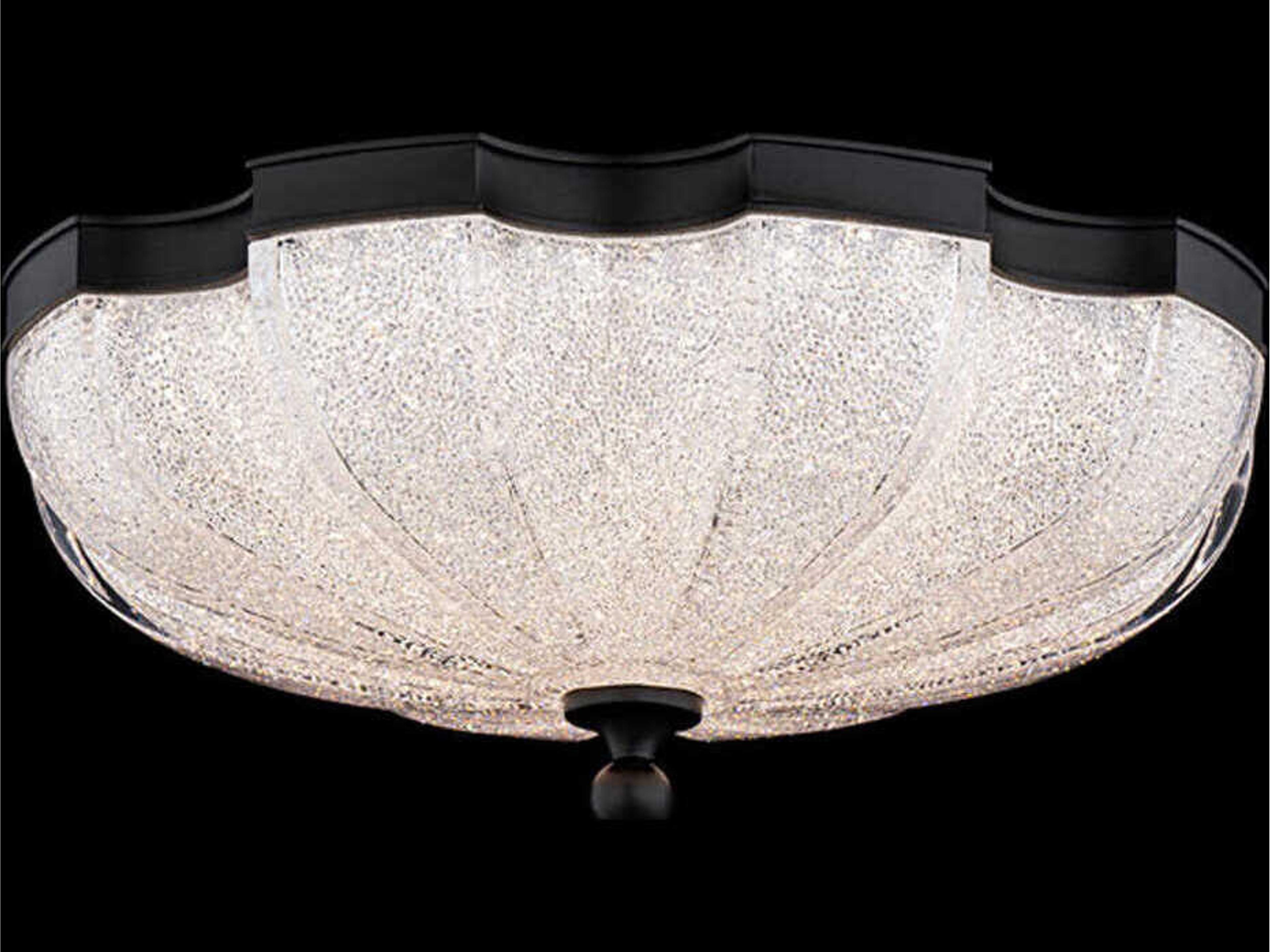 Schonbek Cupola 1-Light Black Flush Mount