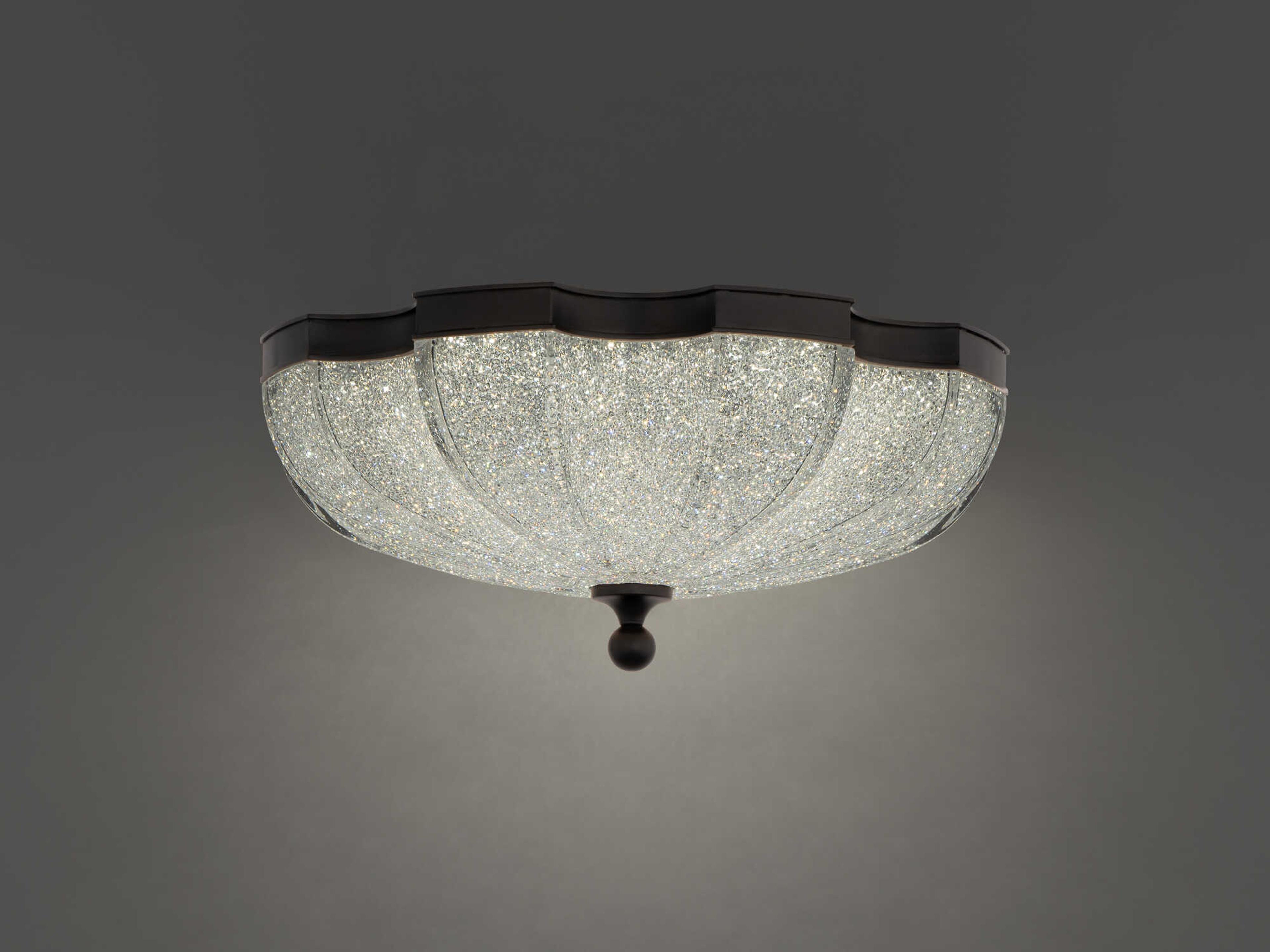 Schonbek Cupola 1-Light Black Flush Mount