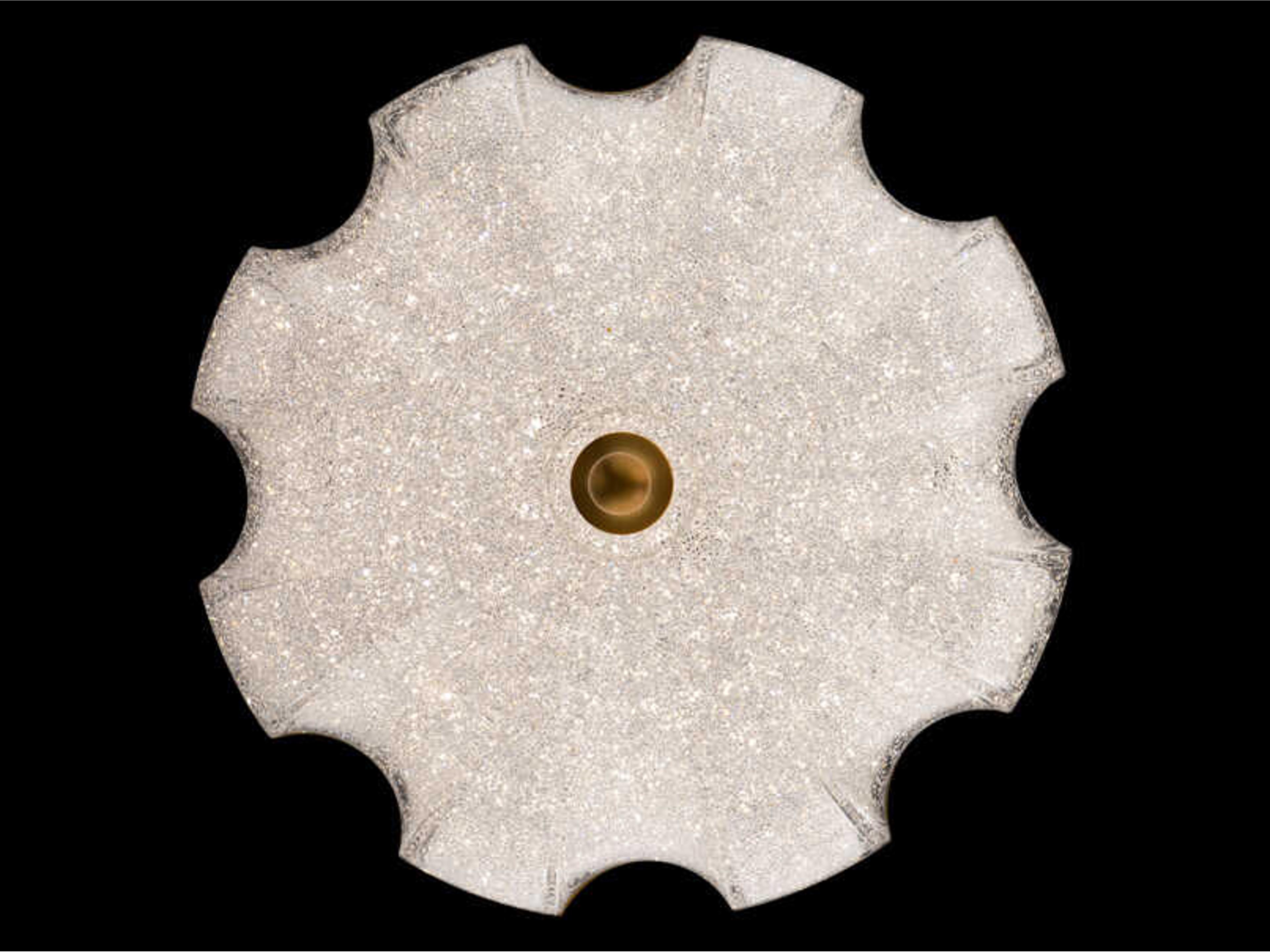 Schonbek Cupola 1-Light Aged Brass Flush Mount