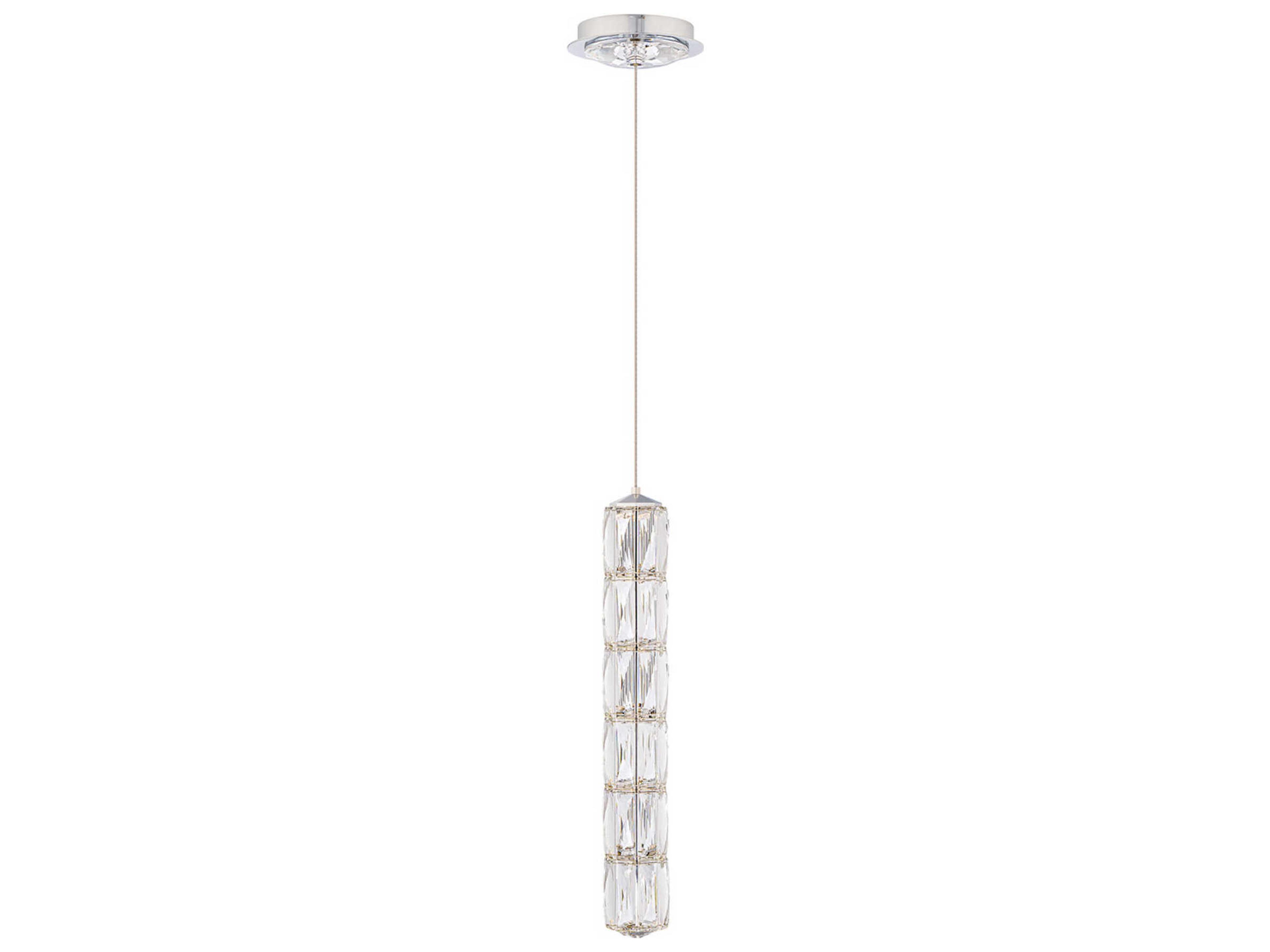 Verve Stainless Steel Clear Linear Mini Pendant
