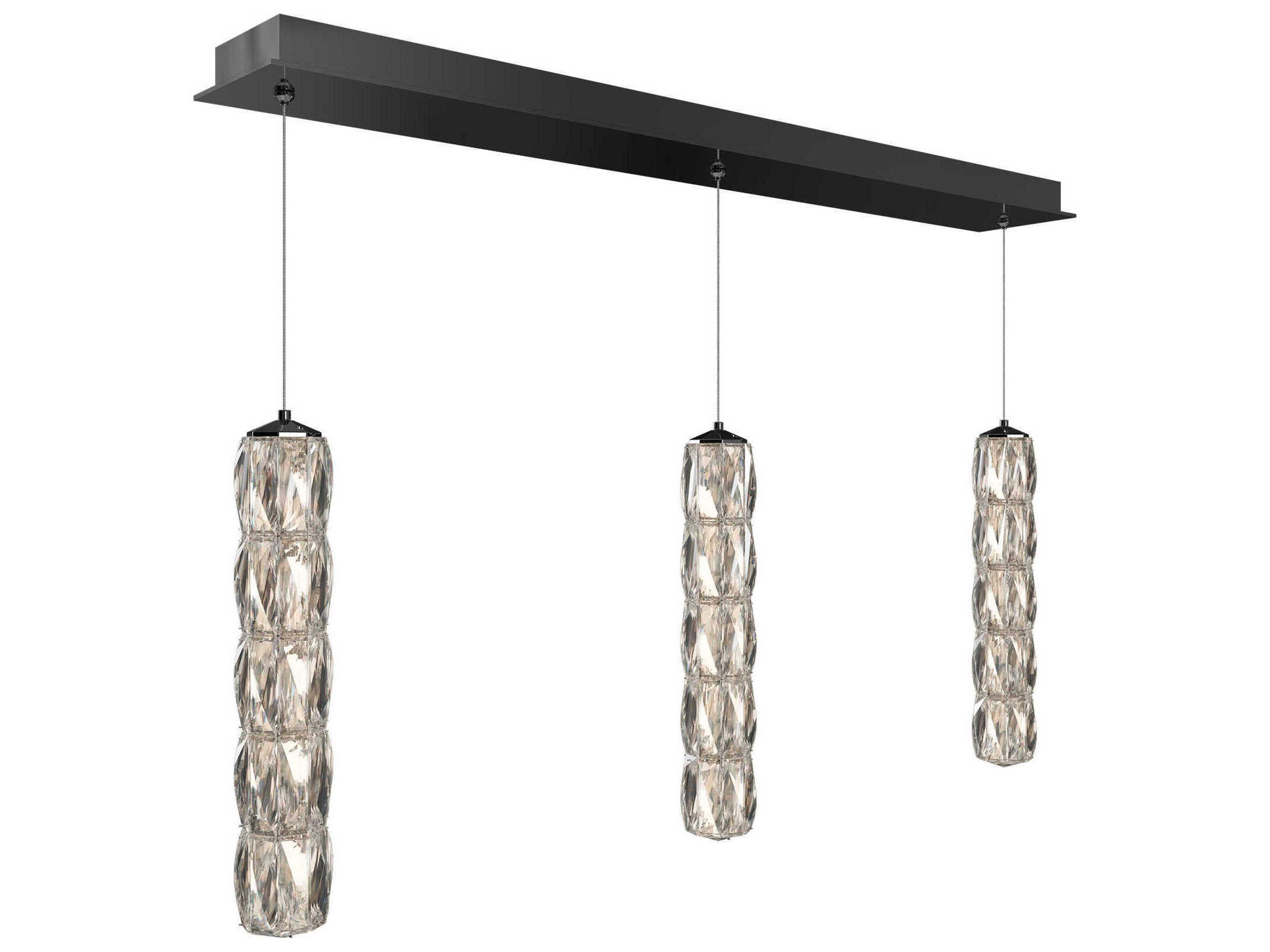 Verve 3-Light Stainless Steel Linear Island Pendant