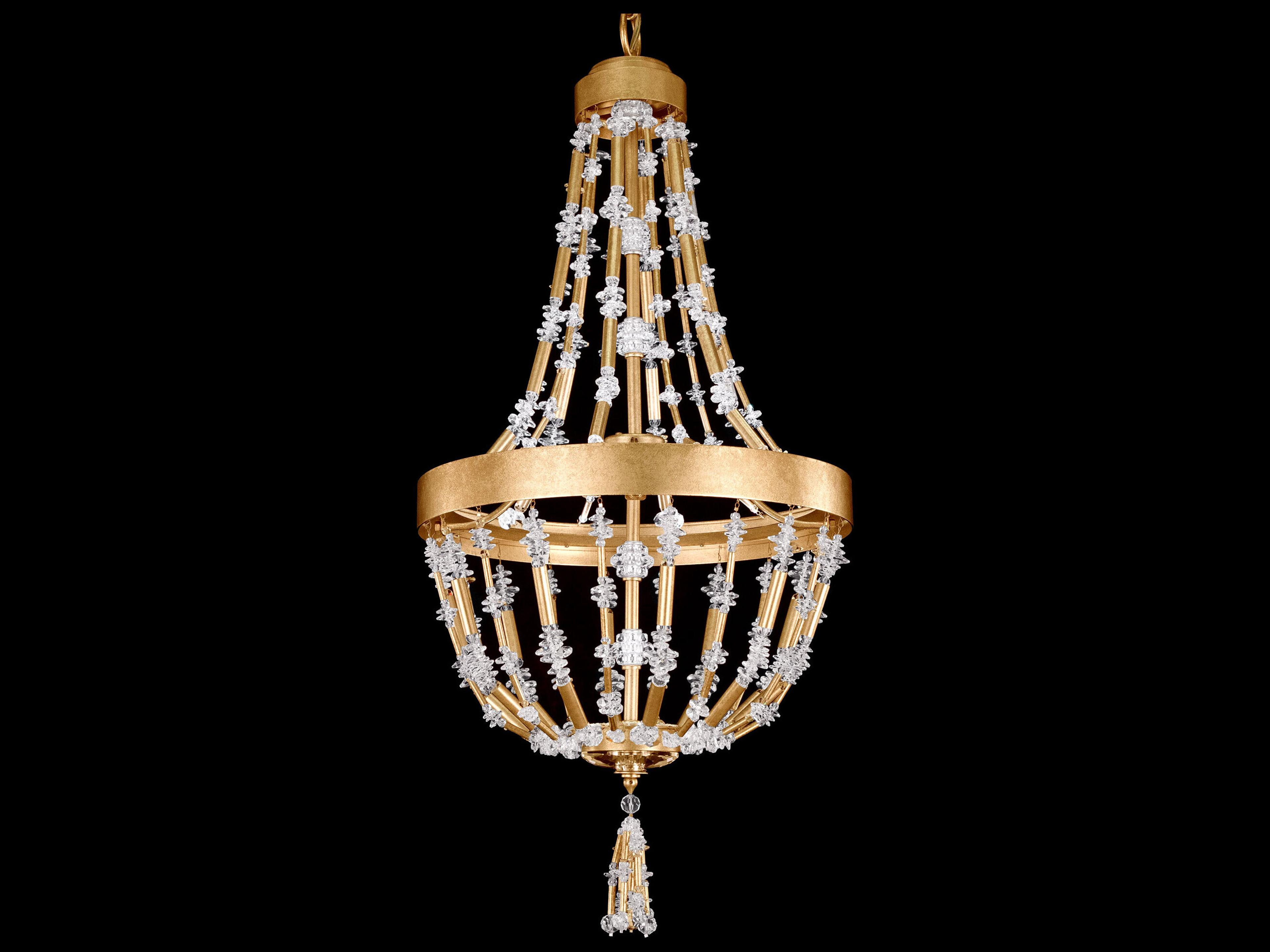Bali 1-Light Heirloom Gold Crystal LED Pendant