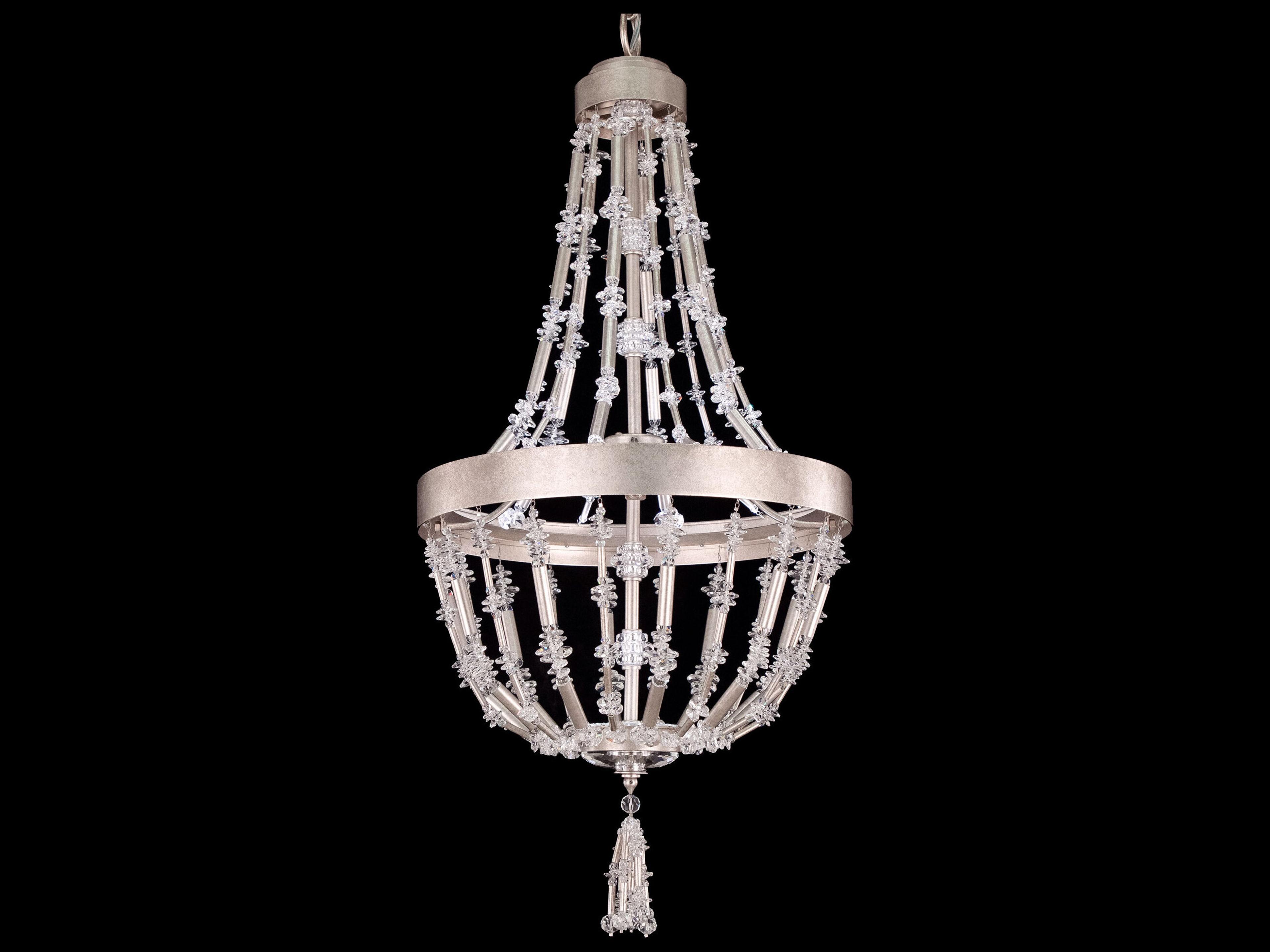 Bali 1-Light Antique Silver Crystal LED Pendant