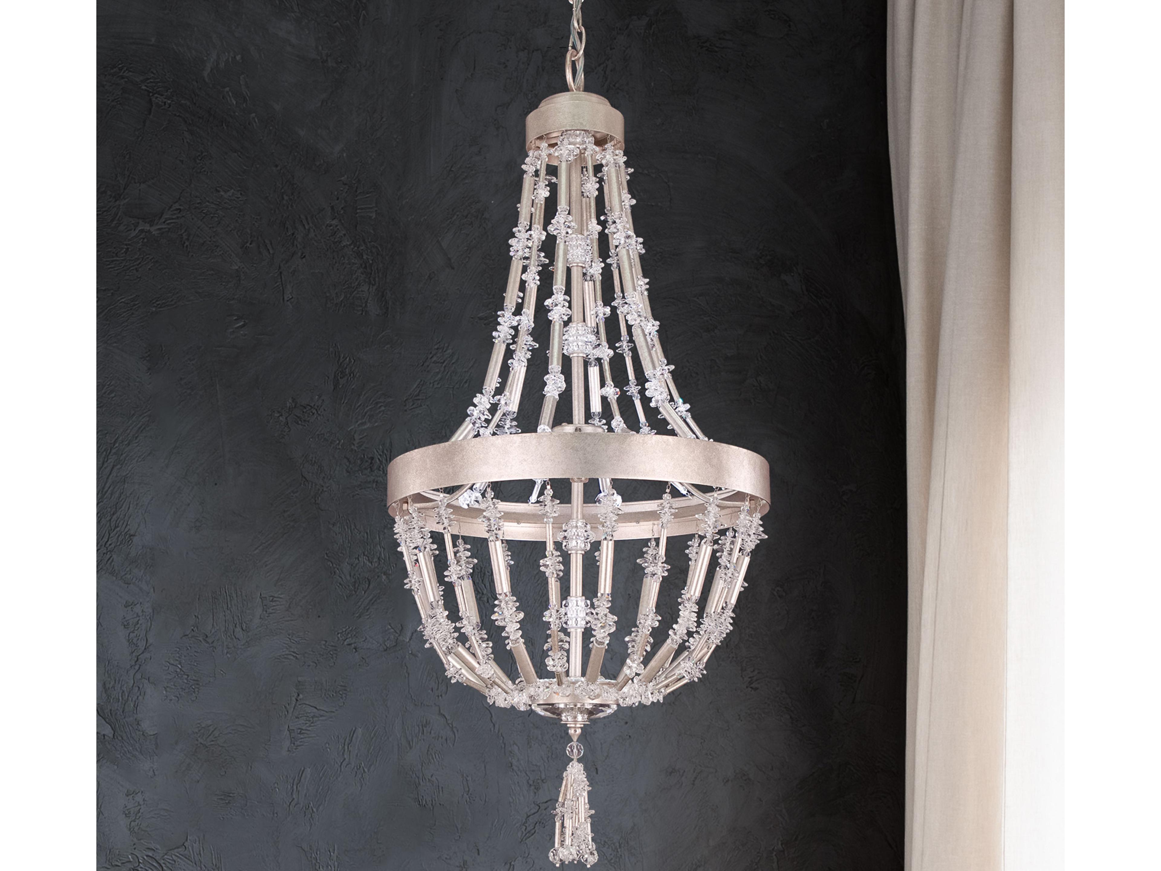 Schonbek Bali 1-Light Antique Silver Crystal LED Pendant